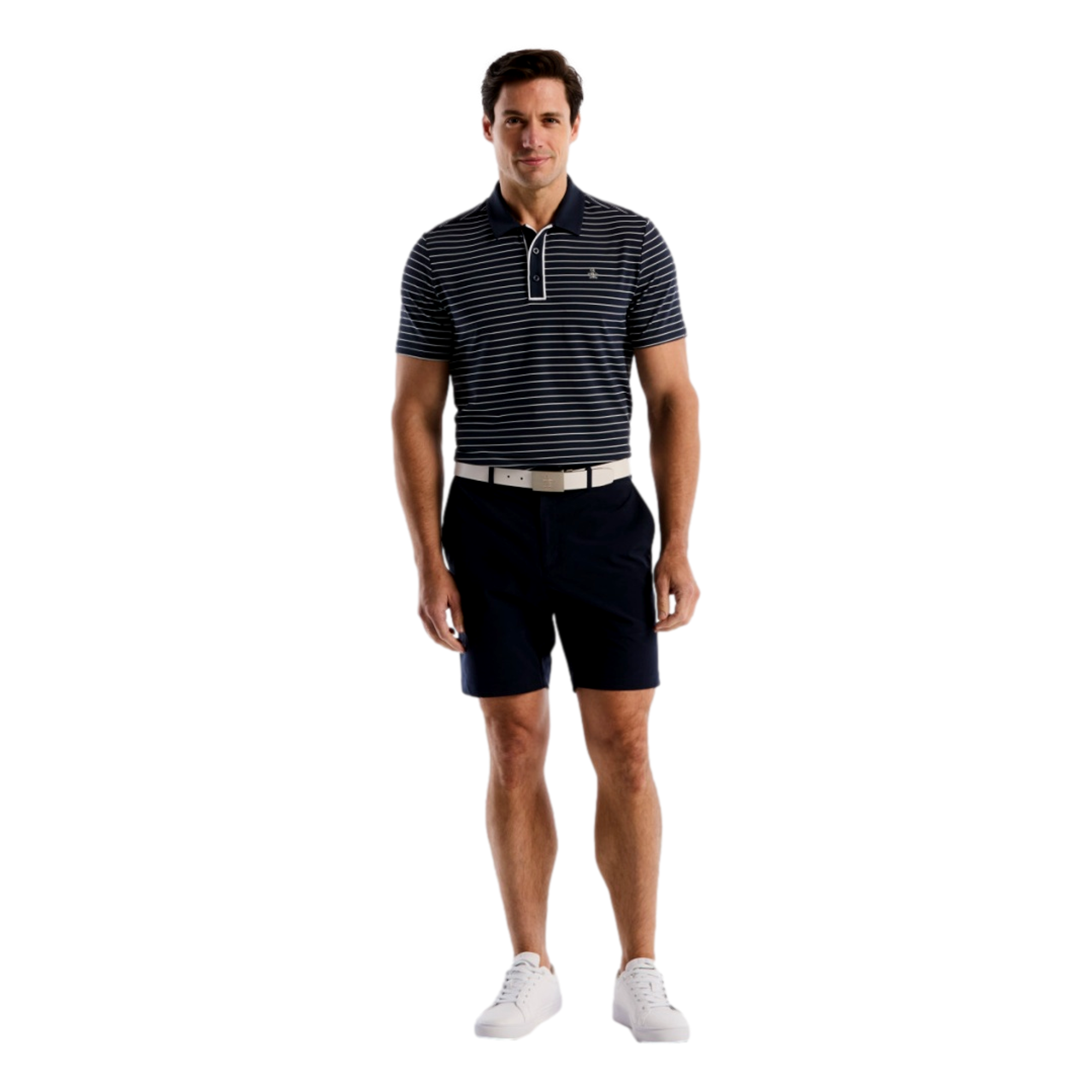 The Heritage Striped Men's Golf Polo Shirt