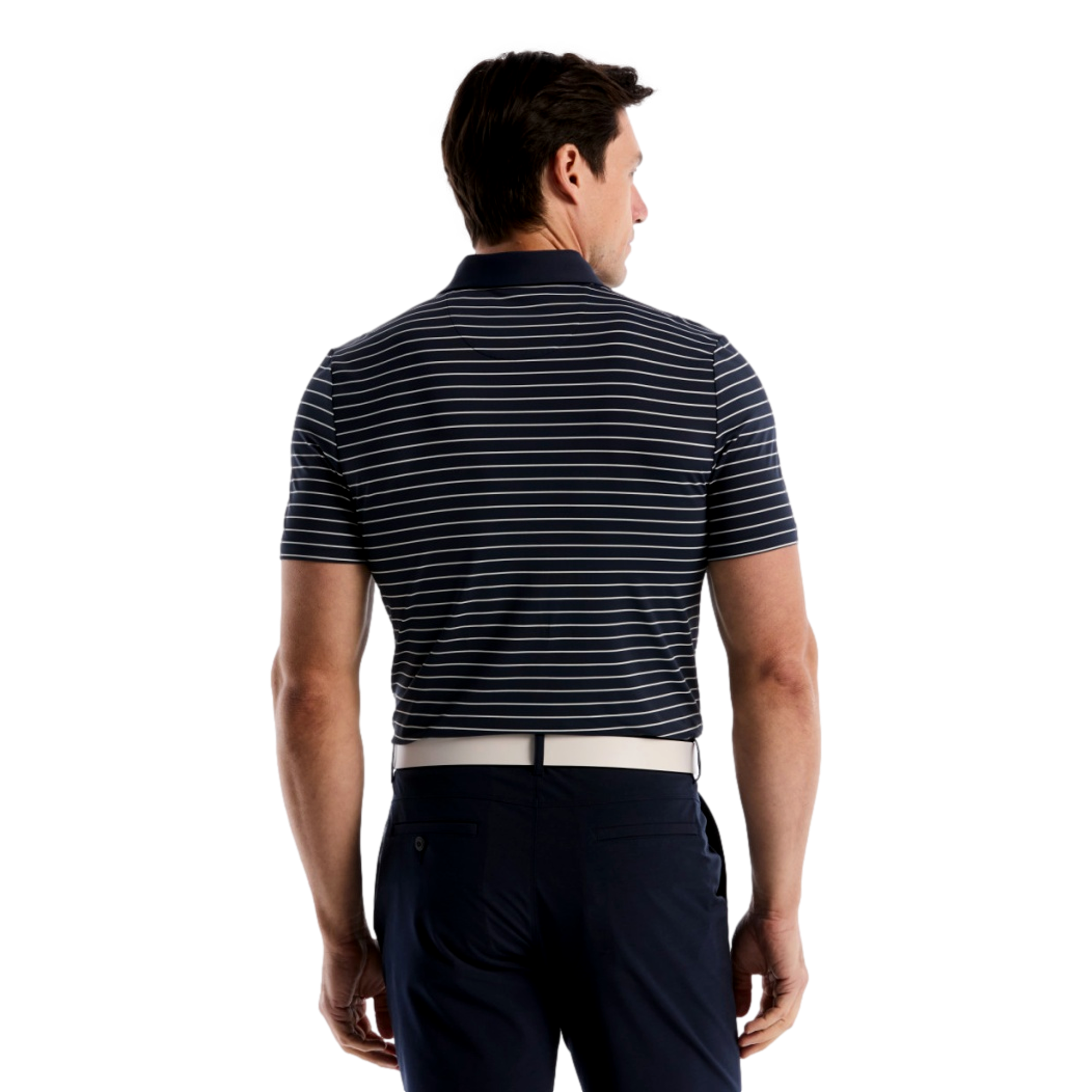 The Heritage Striped Men's Golf Polo Shirt