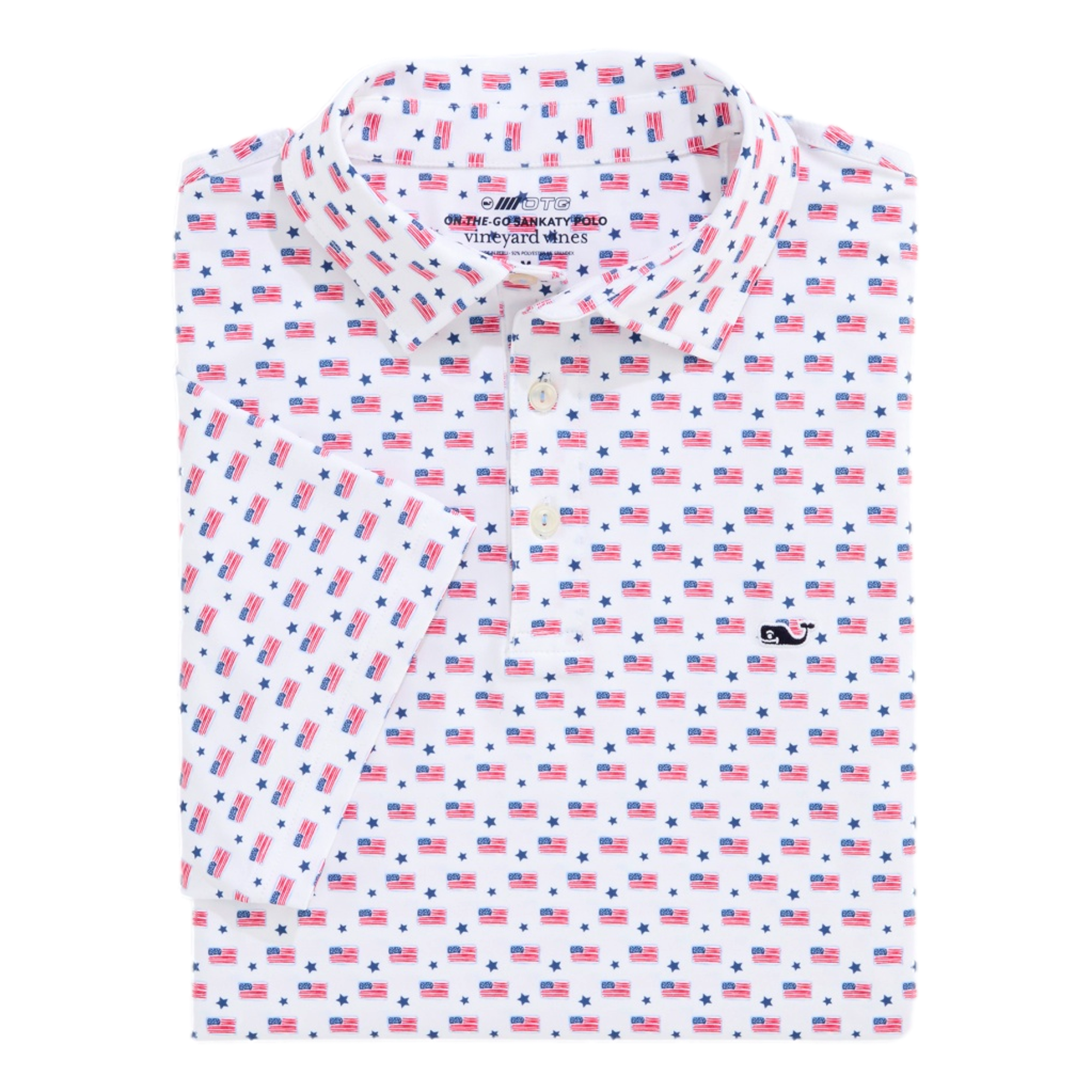 USA Flags Sankaty Men's Golf Polo Shirt
