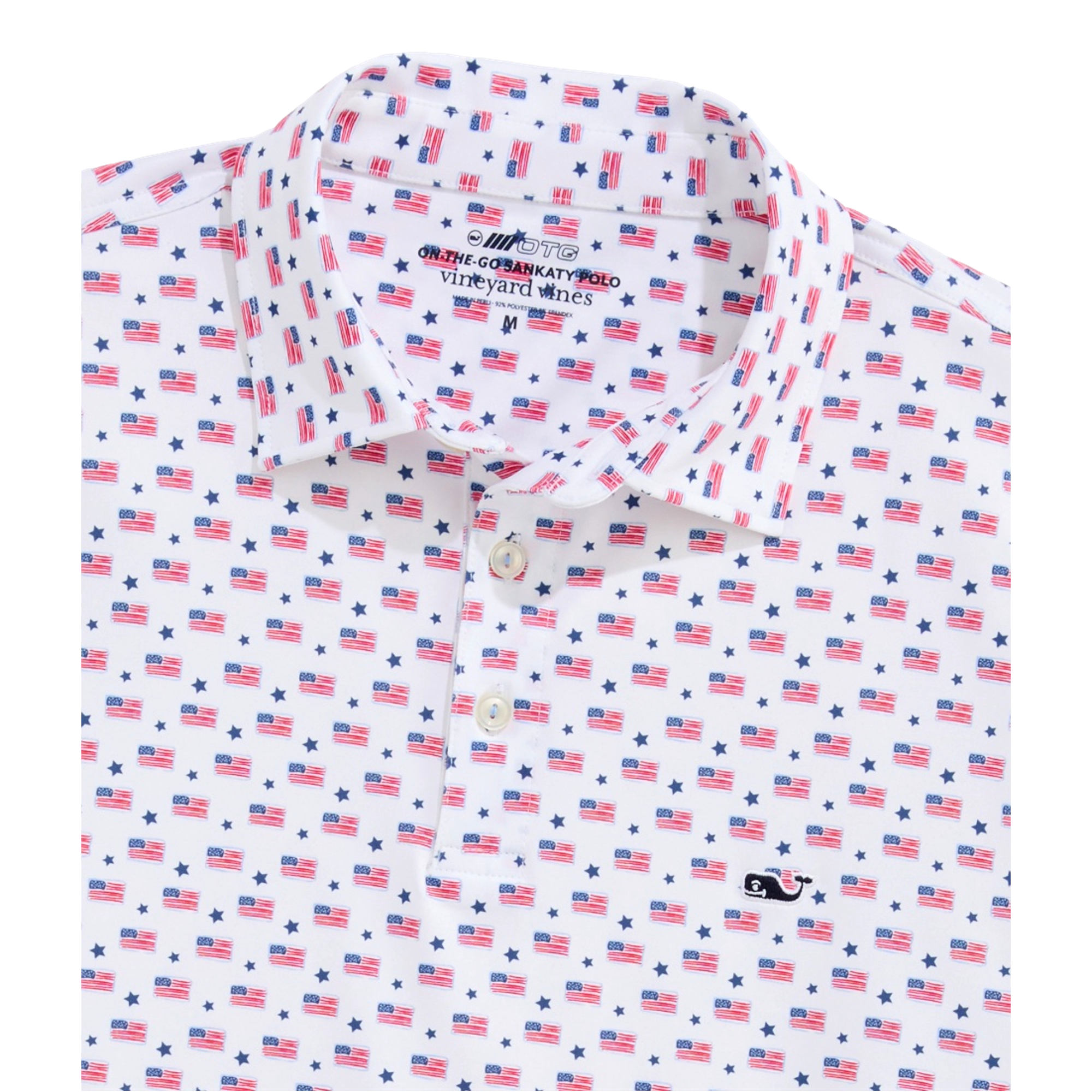 USA Flags Sankaty Men's Golf Polo Shirt