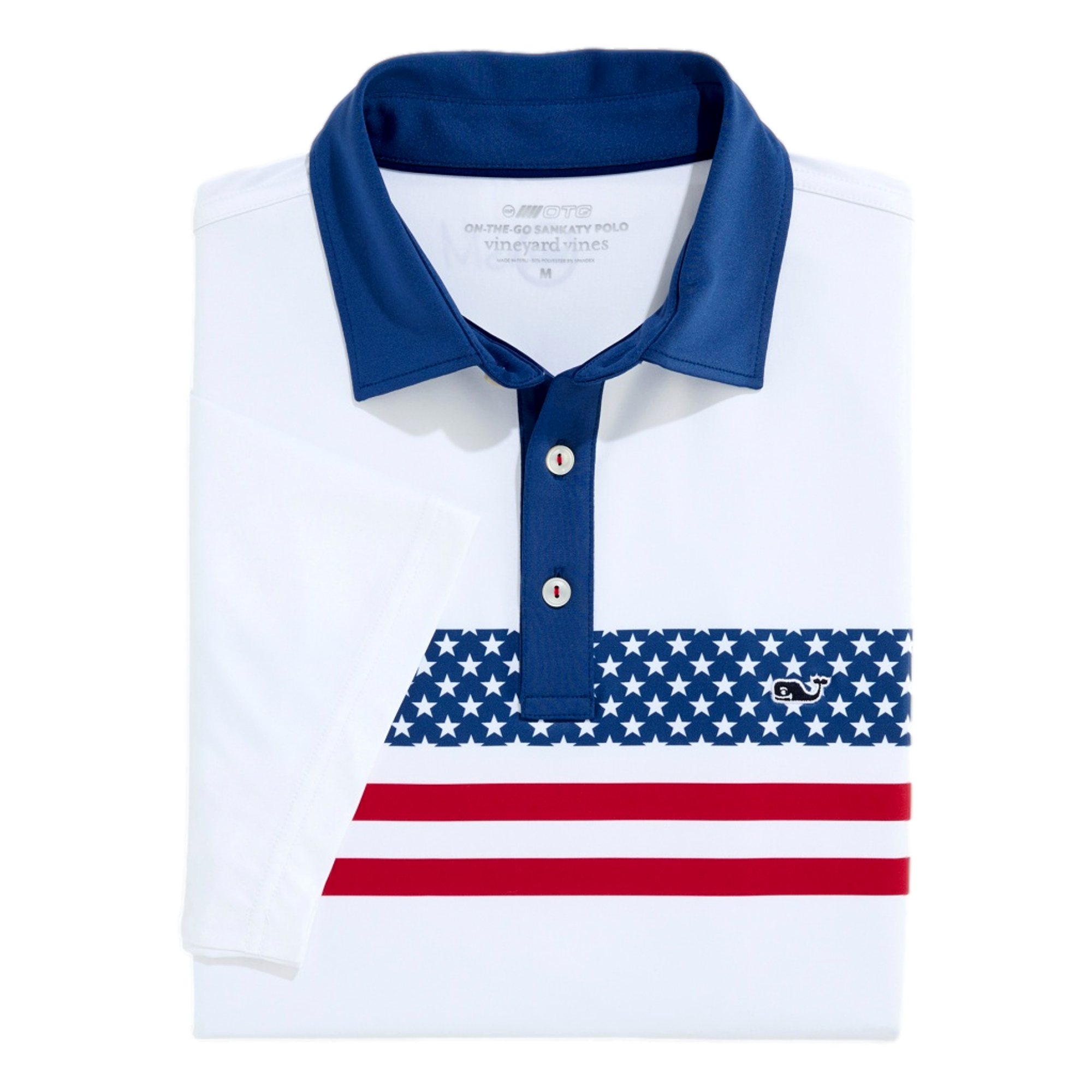 Americana Striped Sankaty Men's Golf Polo Shirt