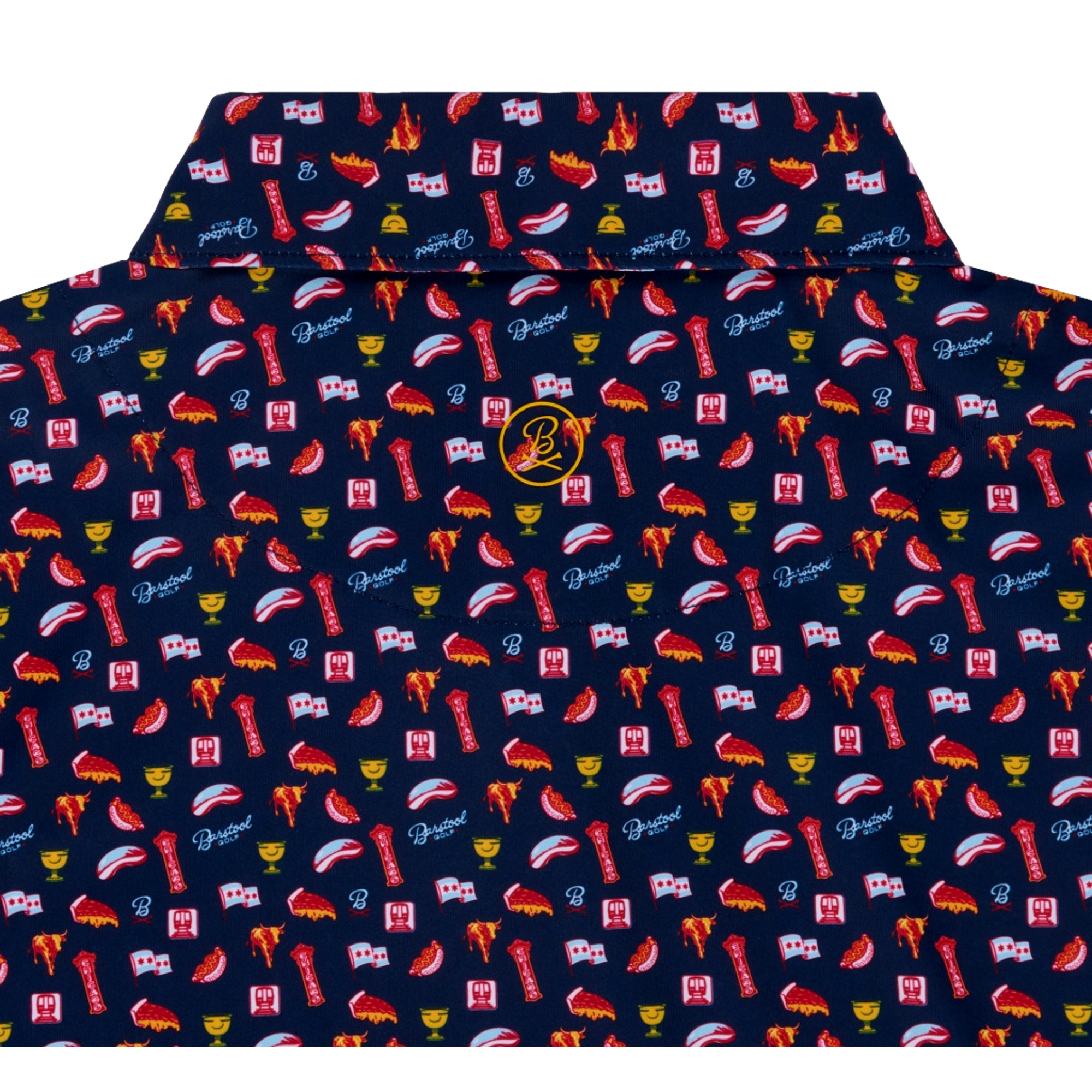 Presidents Cup Chicago Print Men's Golf Polo Shirt