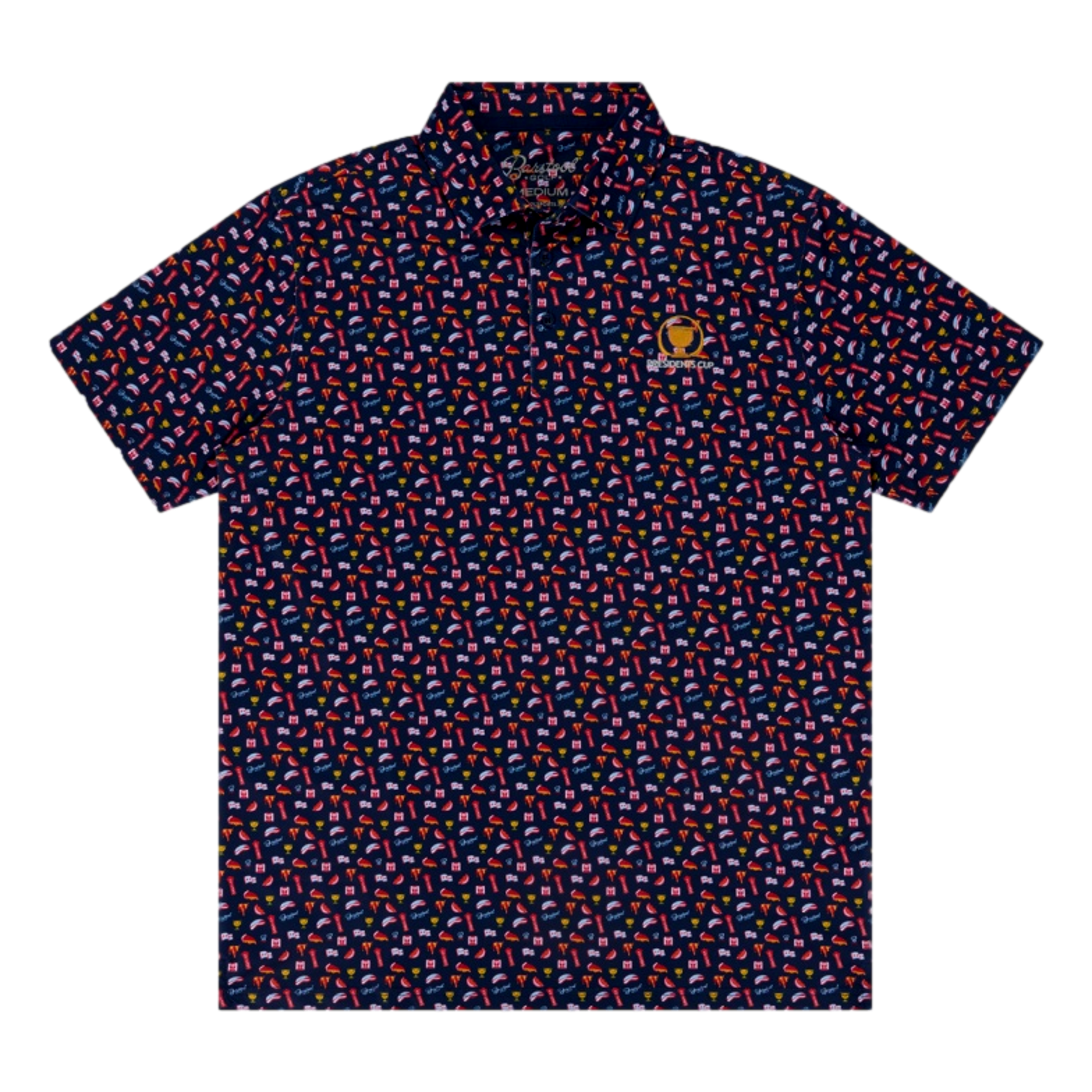 Presidents Cup Chicago Print Men's Golf Polo Shirt