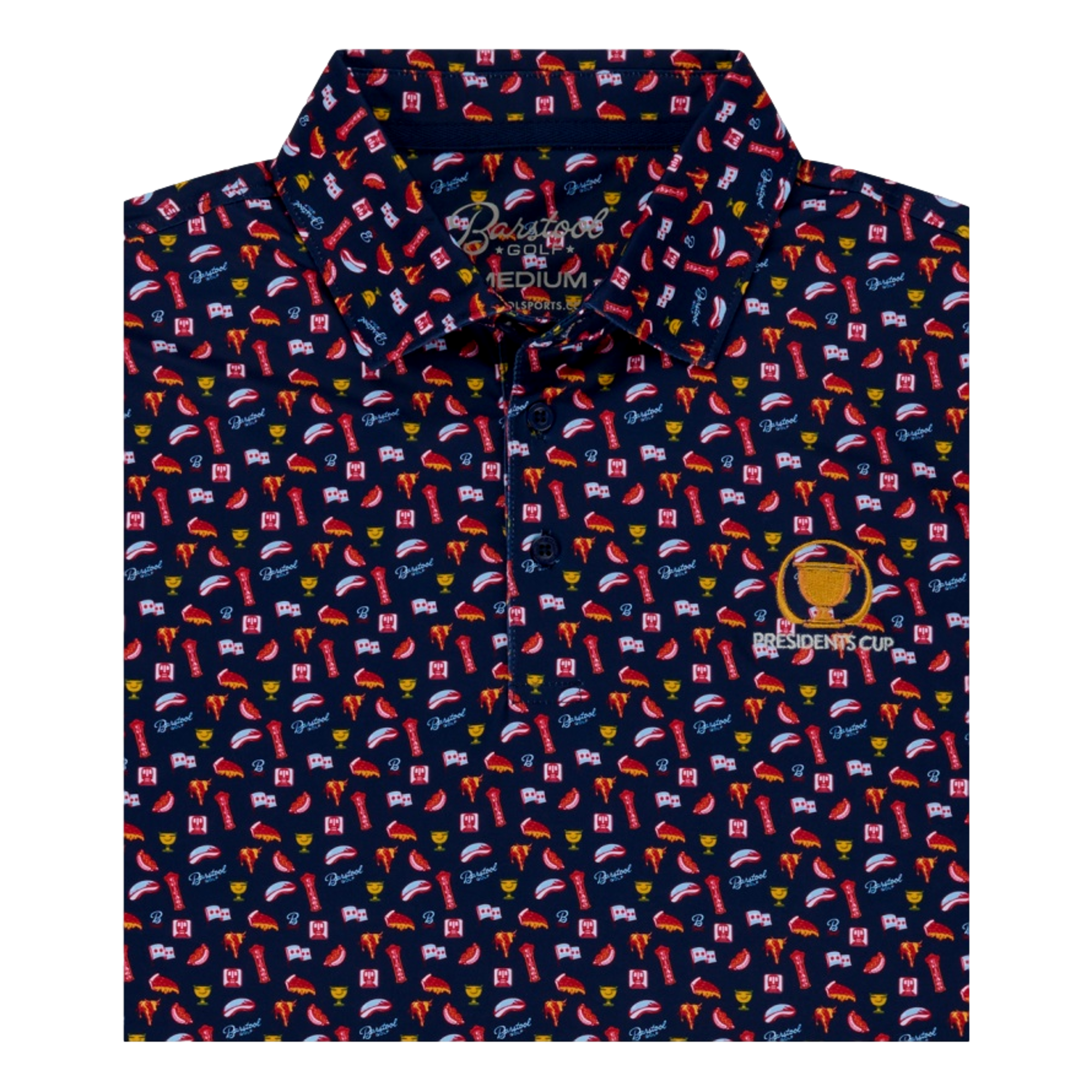 Presidents Cup Chicago Print Men's Golf Polo Shirt