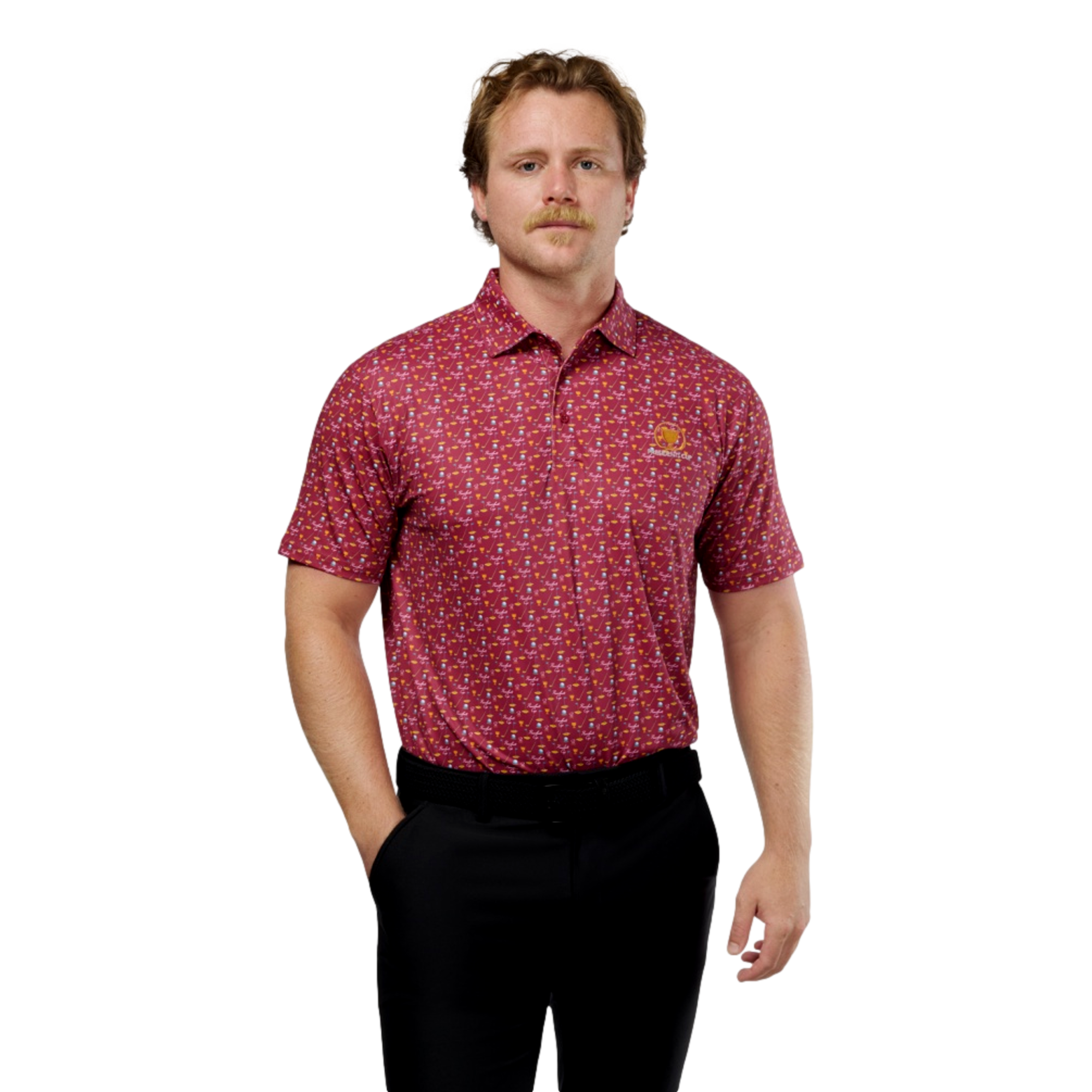 Presidents Cup Printed Men's Golf Polo Shirt