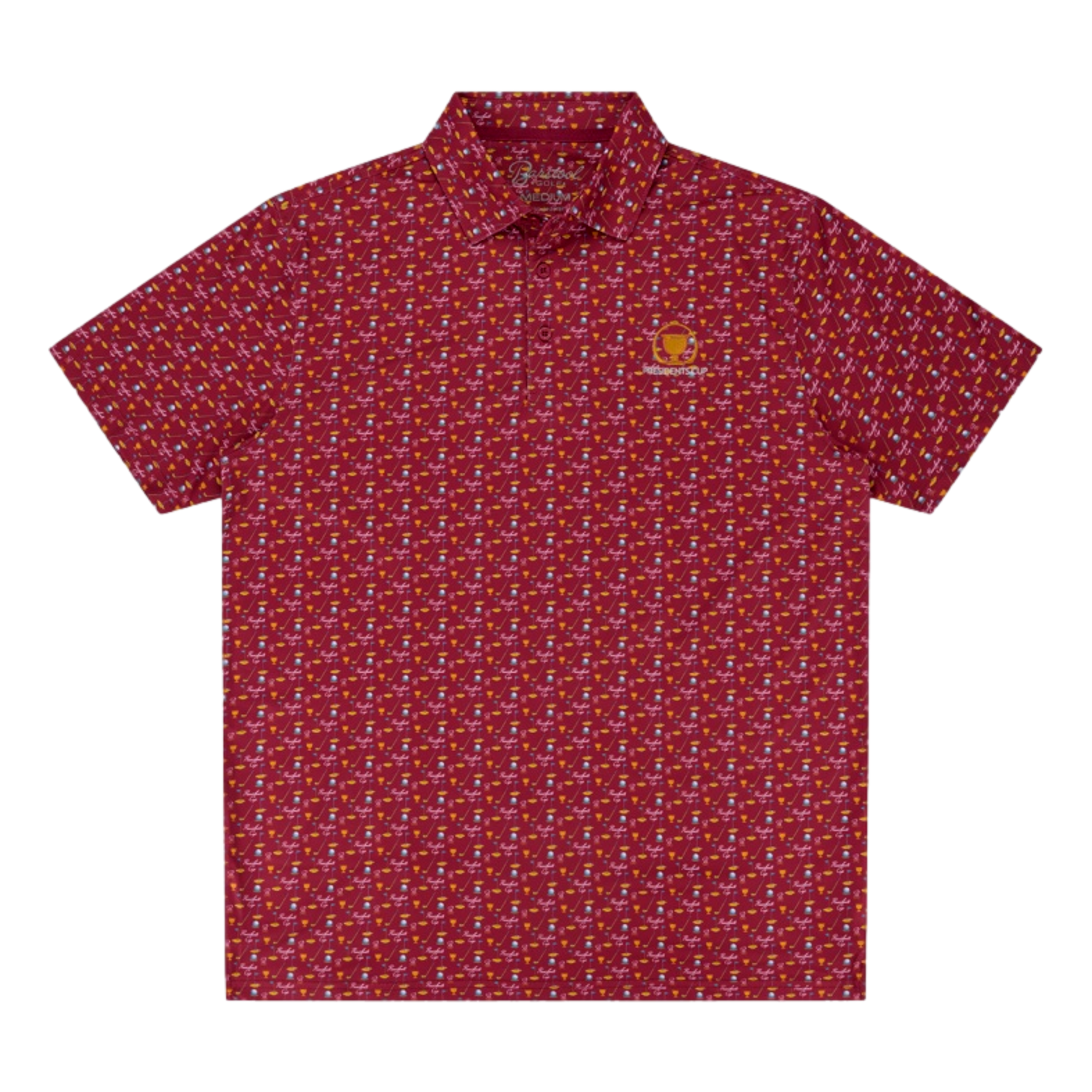 Presidents Cup Printed Men's Golf Polo Shirt