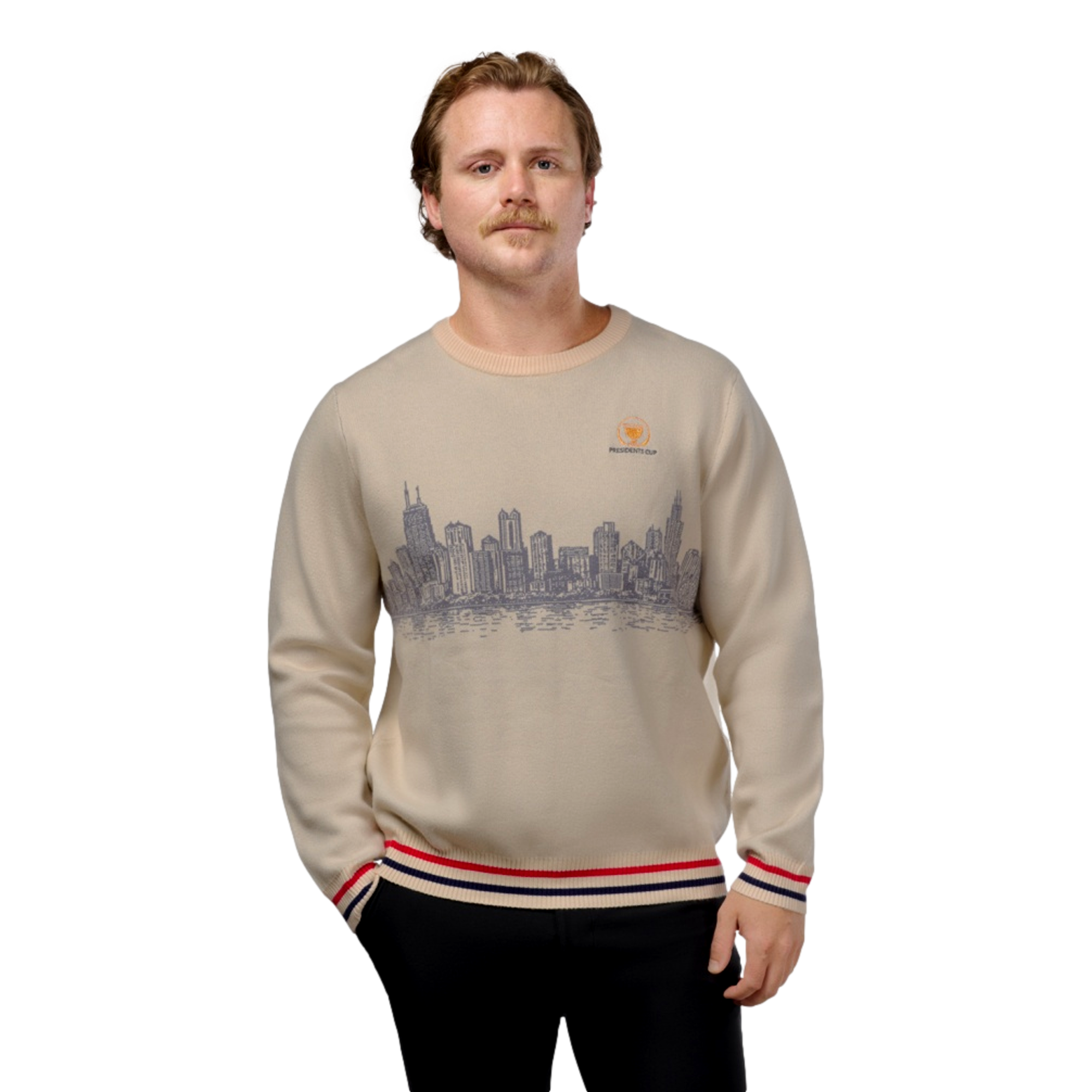Presidents Cup Skyline Men's Knit Golf Sweater