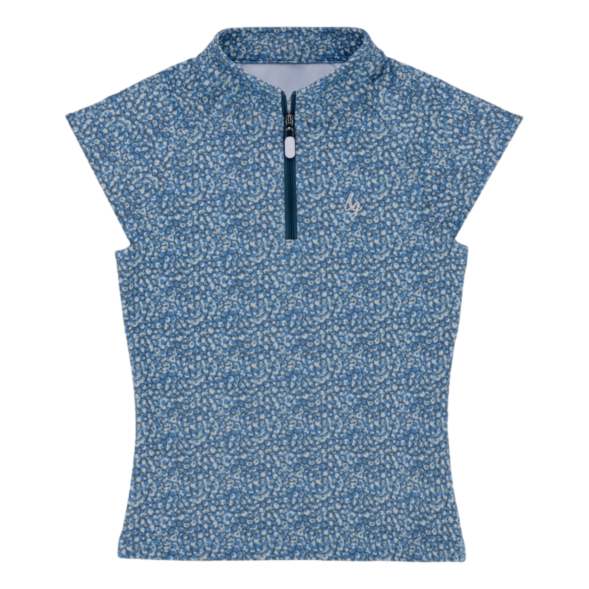 Brush Cap Sleeve Women's Quarter Zip Golf Polo