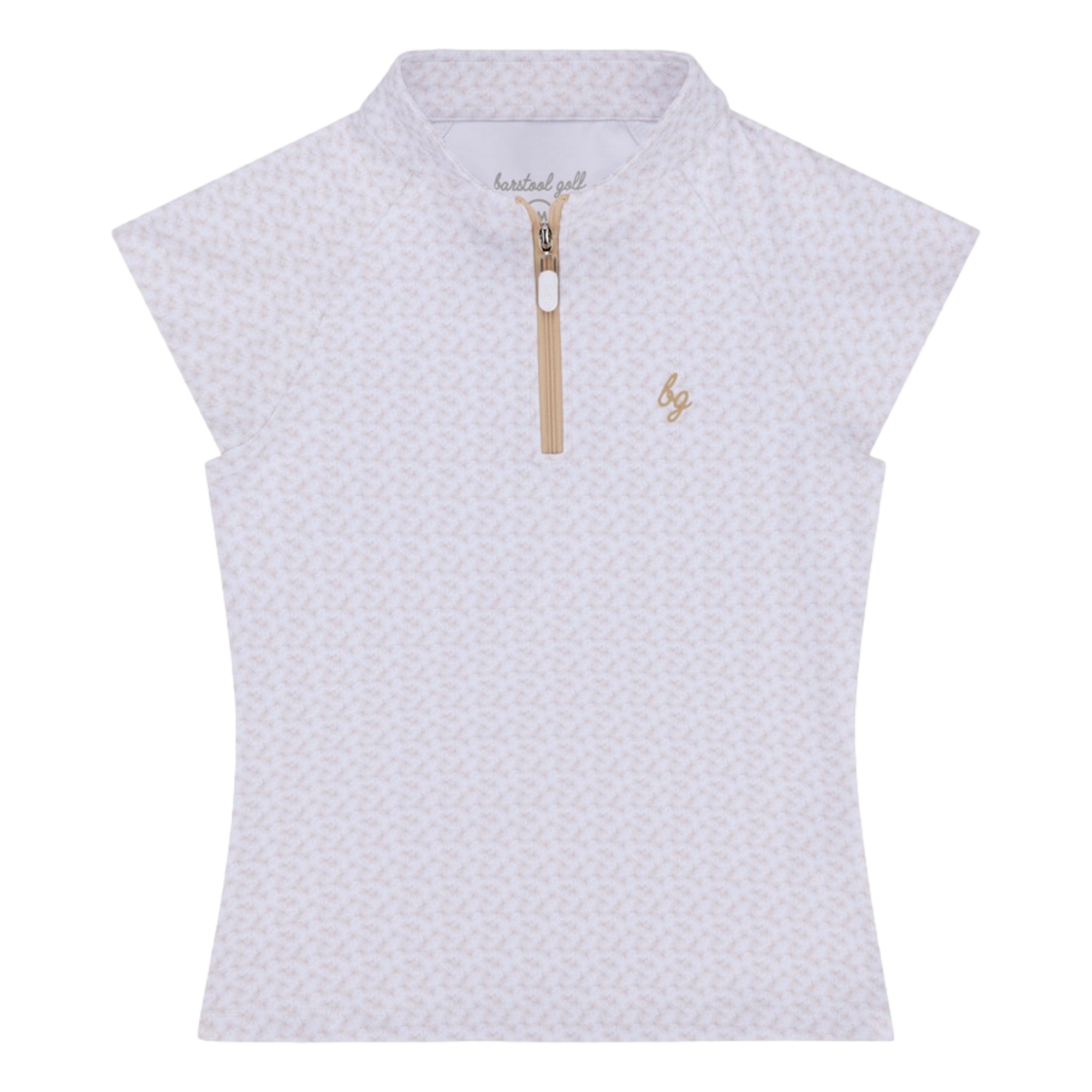 Dandee Cap Sleeve Women's Quarter Zip Golf Polo