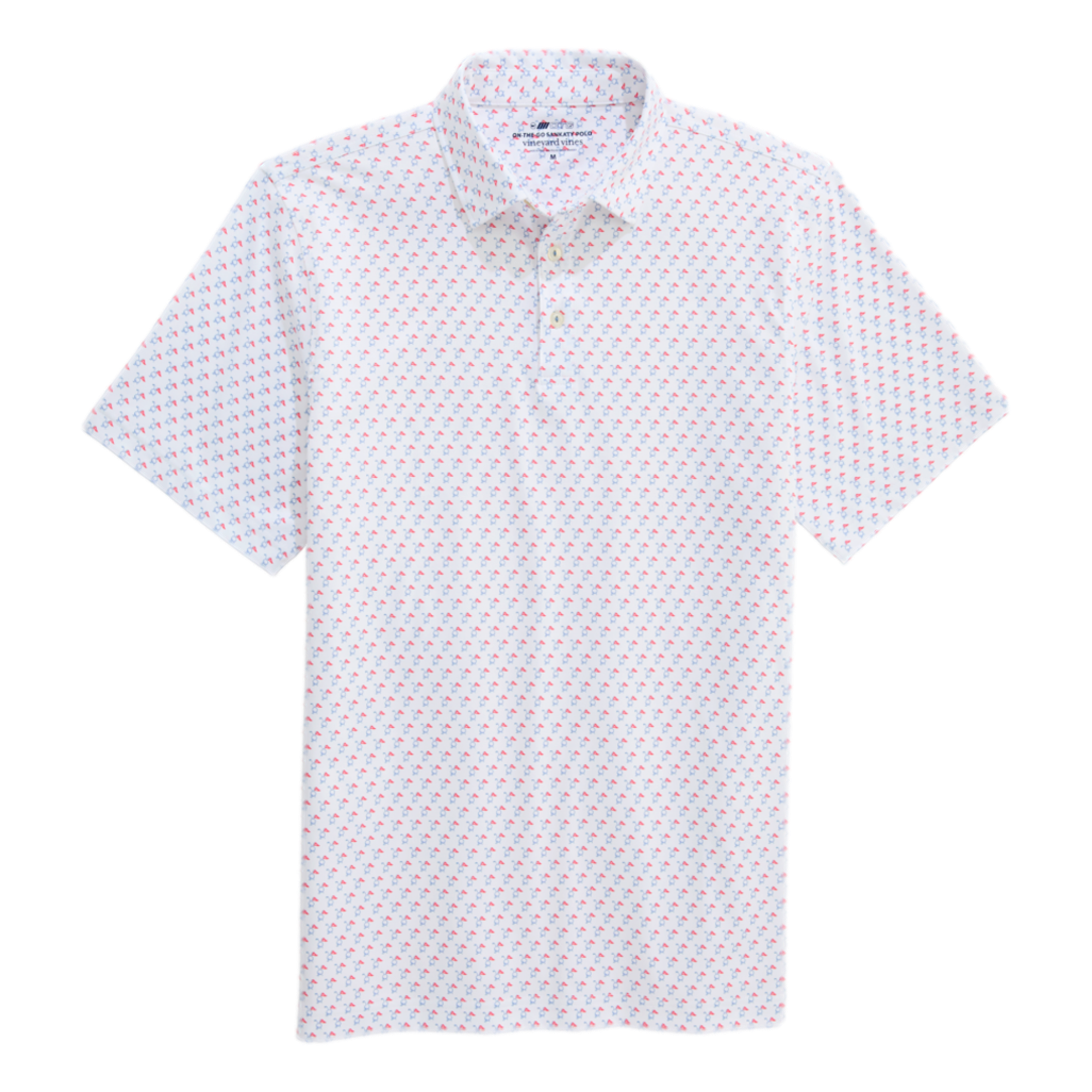 Sankaty Crossed Golf Ball Men's Golf Polo Shirt