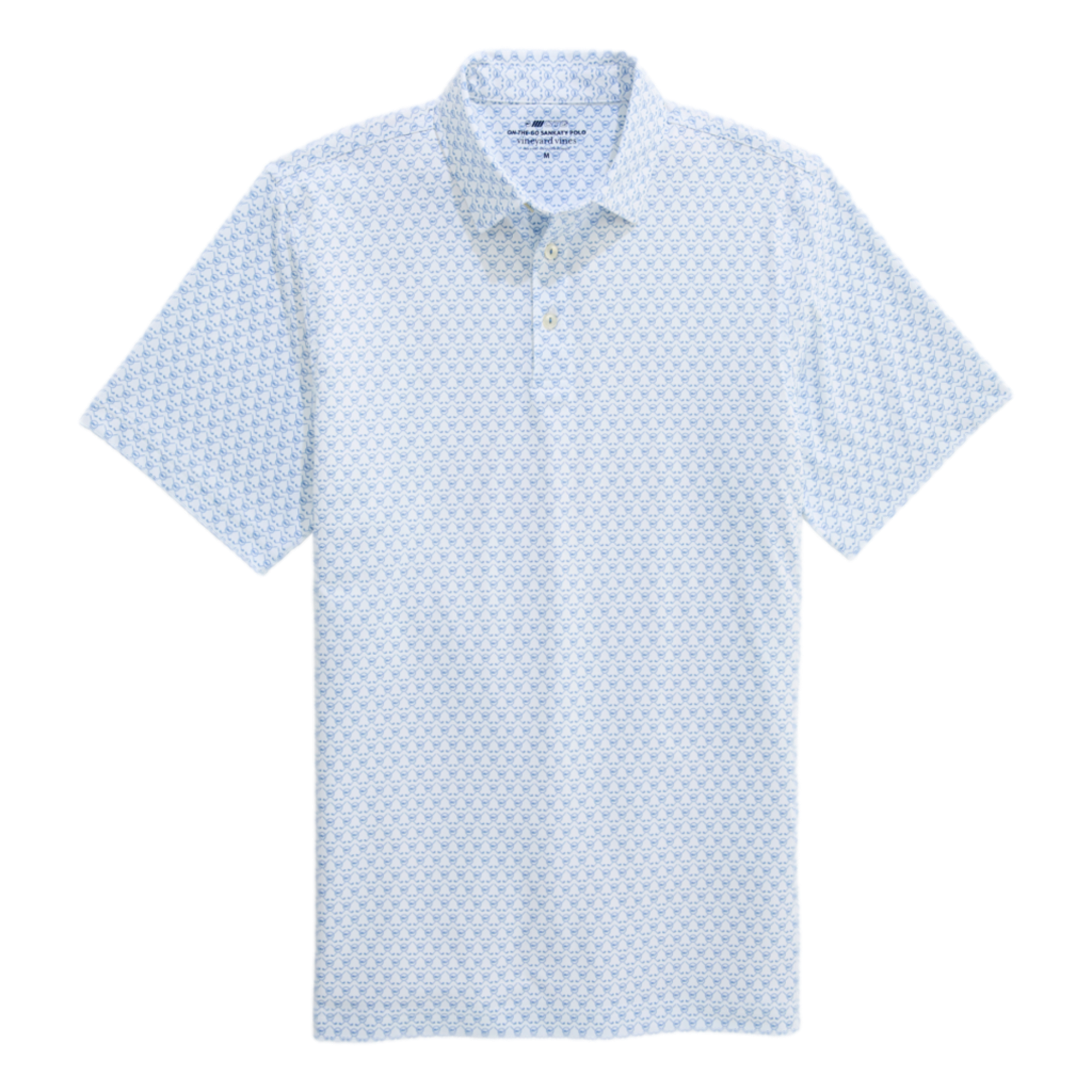 Sankaty Crossed Whale Dot Men's Golf Polo Shirt