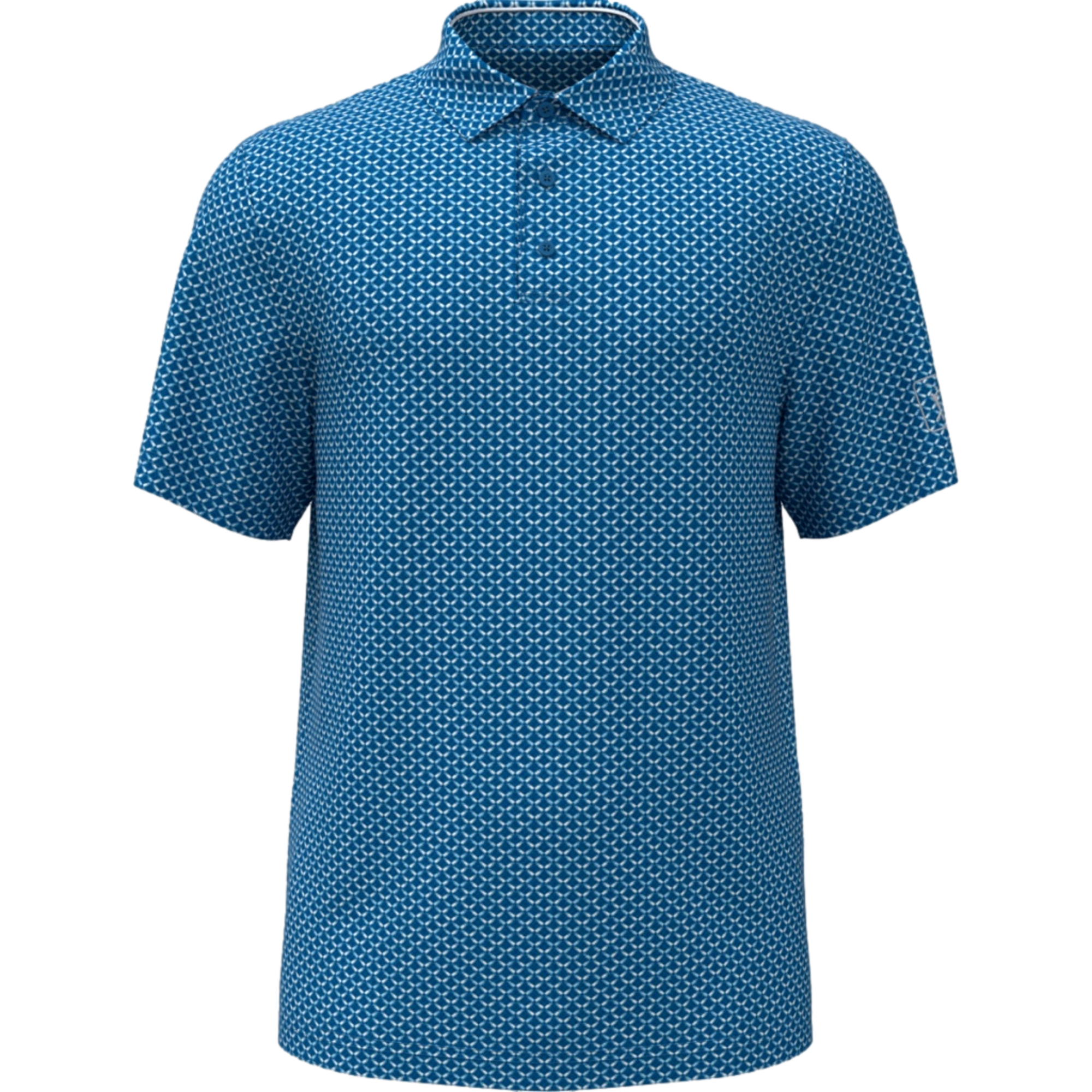 Golf Bag Conversational Print Boys Golf Polo Shirt
