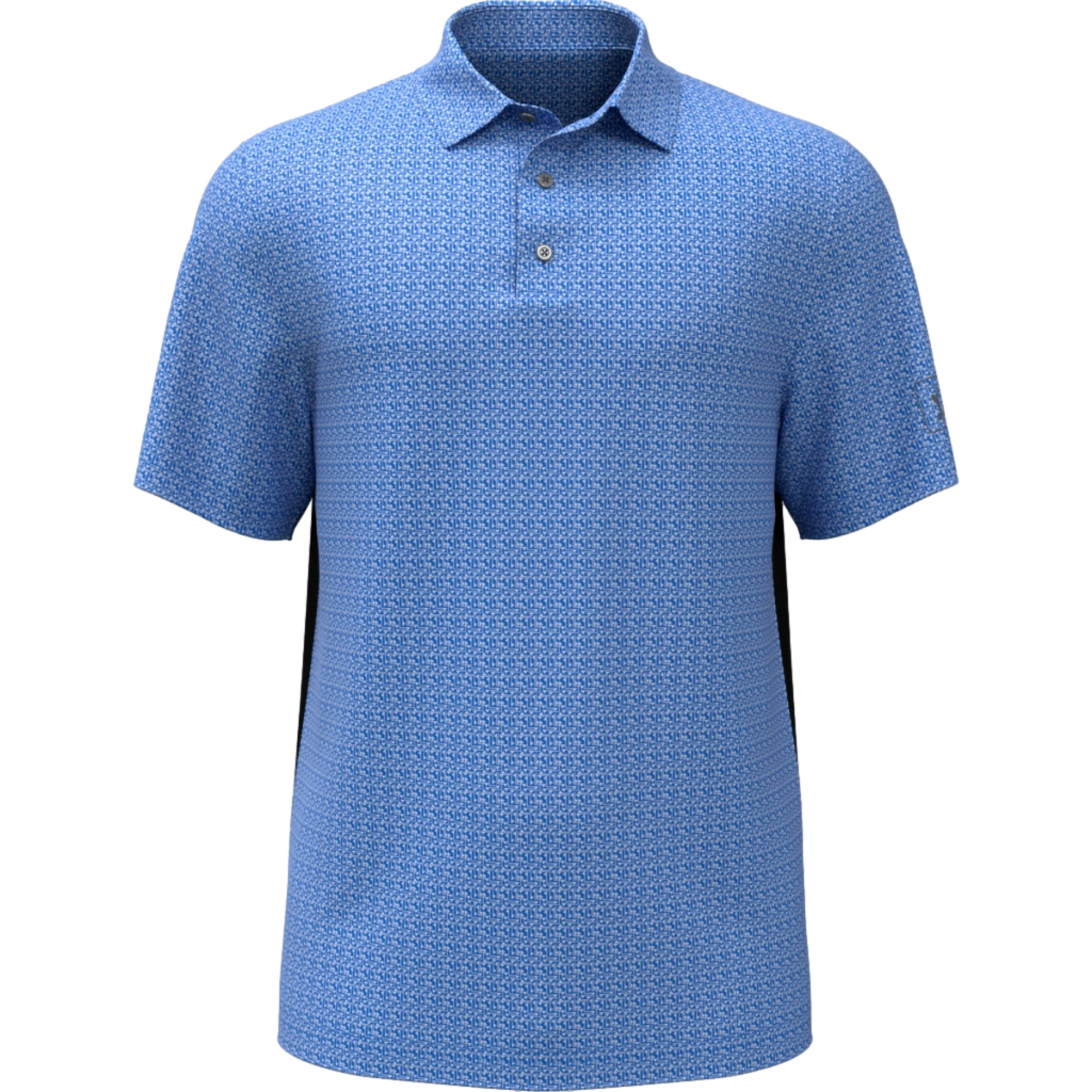Golf Flag Geo Essential Print Boys Golf Polo Shirt