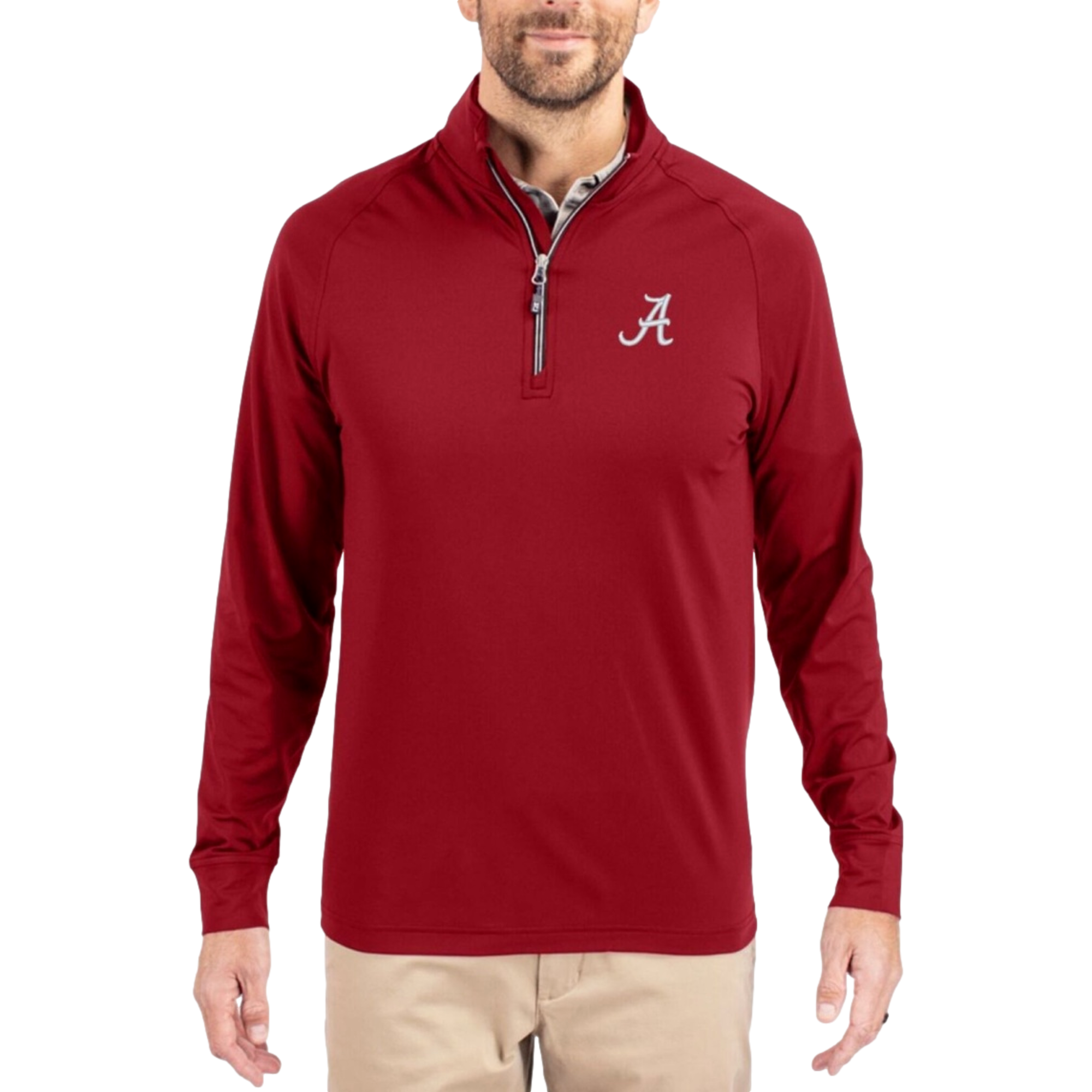 Alabama Crimson Tide Adapt Recycled Soft Knit Stretch Men's Golf Quarter Zip