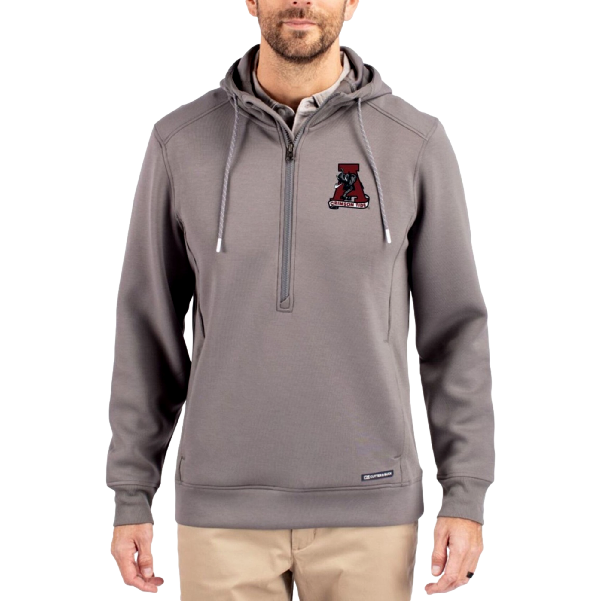 Alabama Crimson Tide Roam Recycled Buttery-Soft Knit Men's Golf Quarter Zip Hoodie