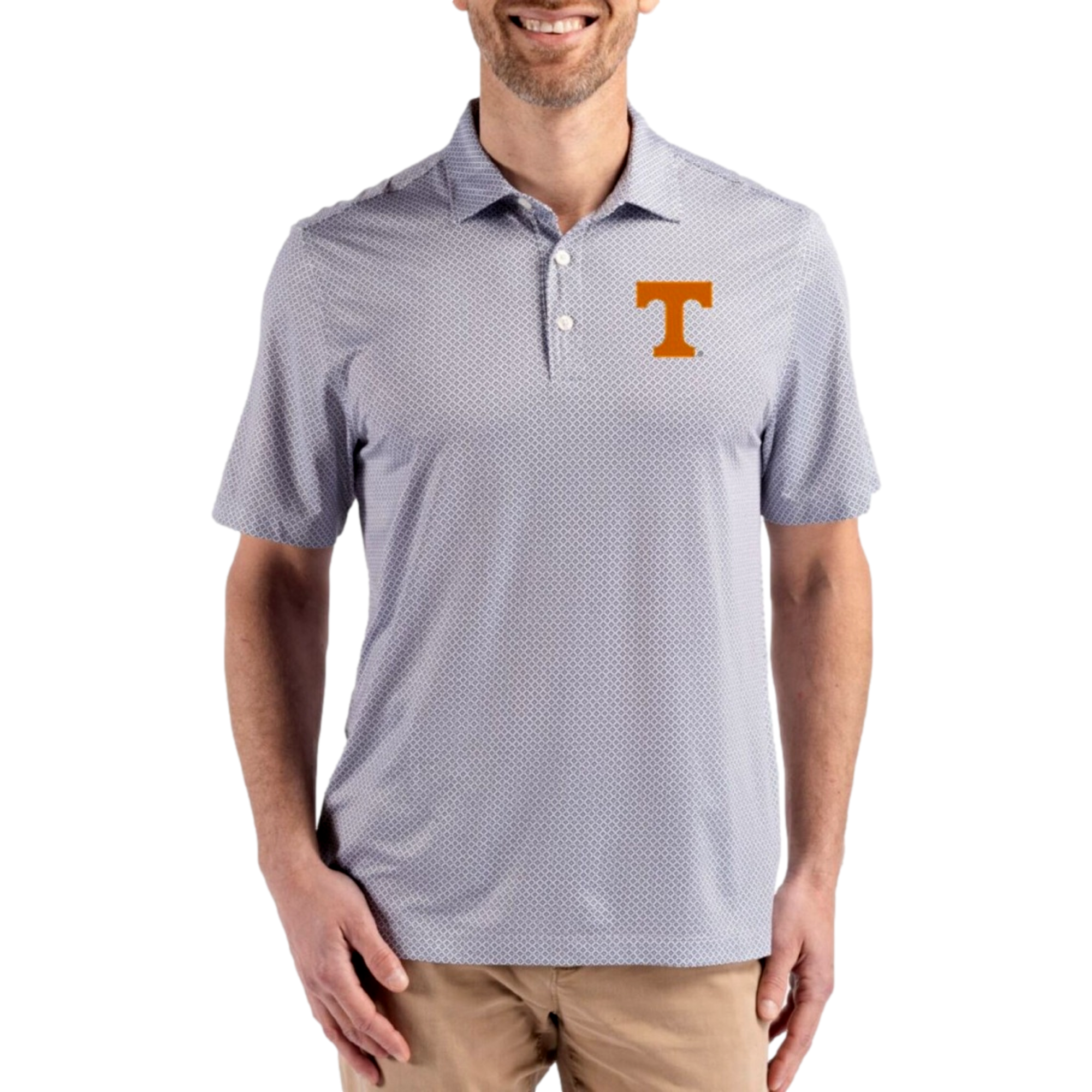 Tennessee Volunteers Pike Recycled Diamond Dot Print Men's Golf Polo Shirt