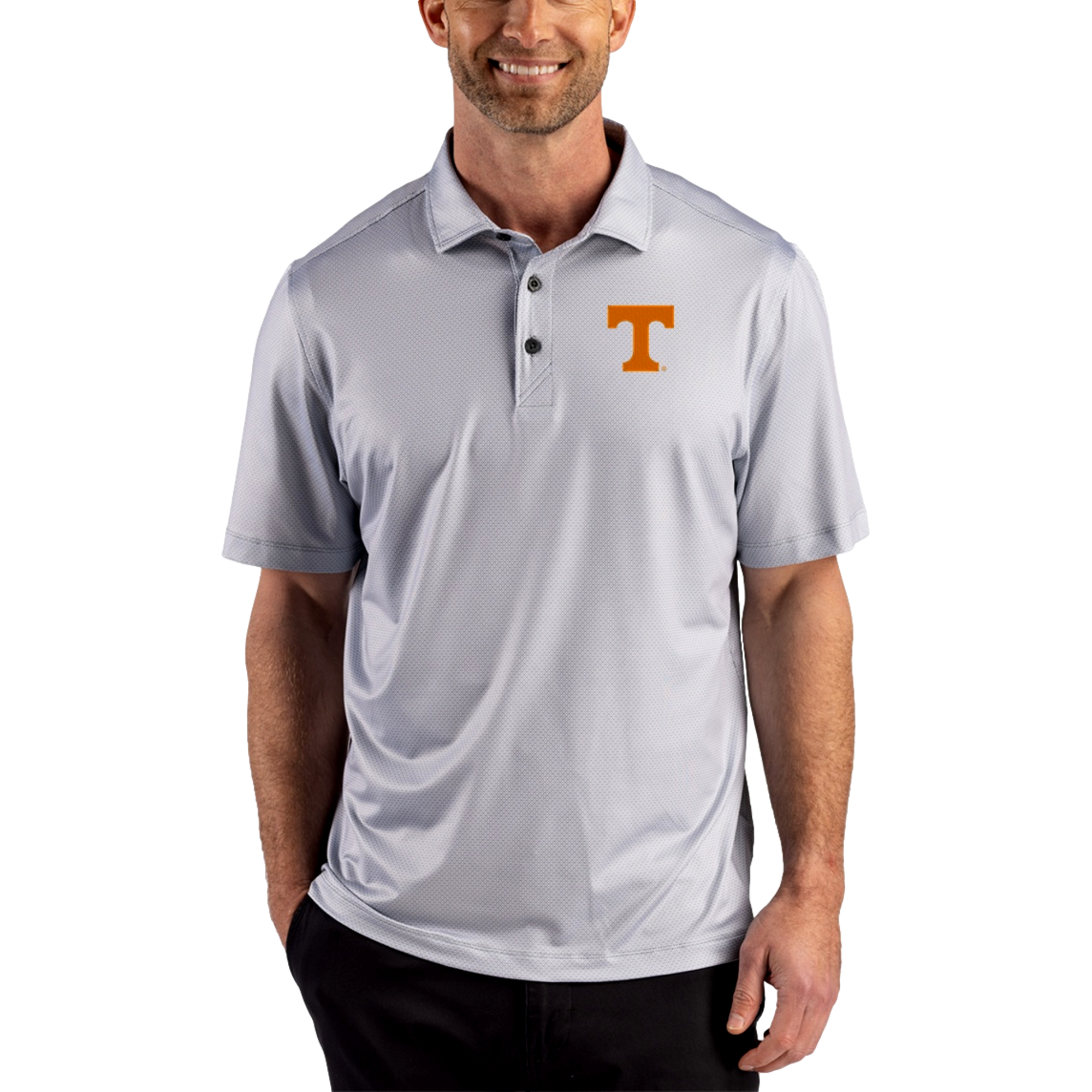 Tennessee Volunteers Pike Recycled Lattice Print Men's Golf Polo Shirt
