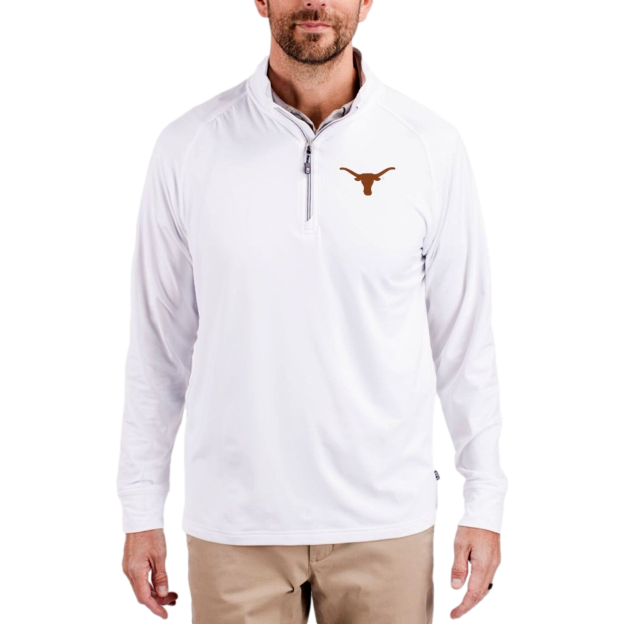 Texas Longhorns Adapt Recycled Soft Knit Stretch Men's Golf Quarter Zip