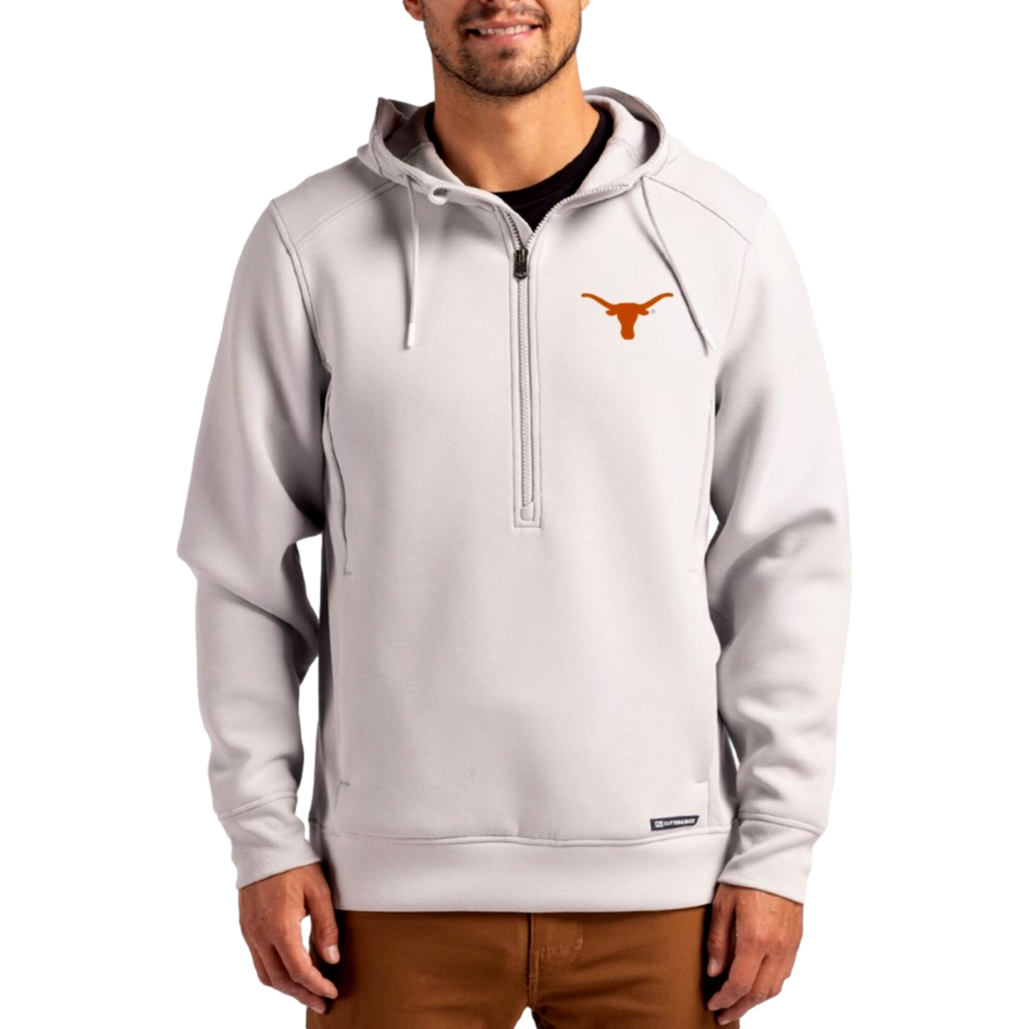 Texas Longhorns Roam Recycled Buttery-Soft Knit Men's Golf Quarter Zip Hoodie