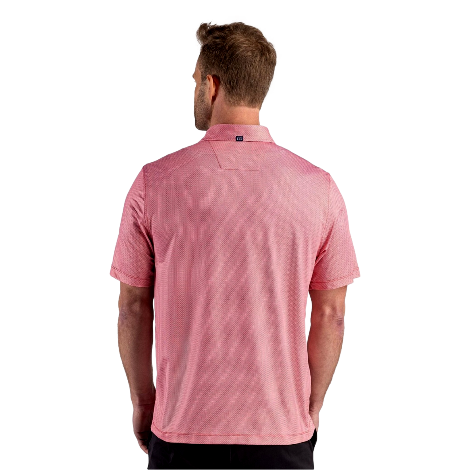Louisville Cardinals Pike Recycled Lattice Print Men's Golf Polo Shirt