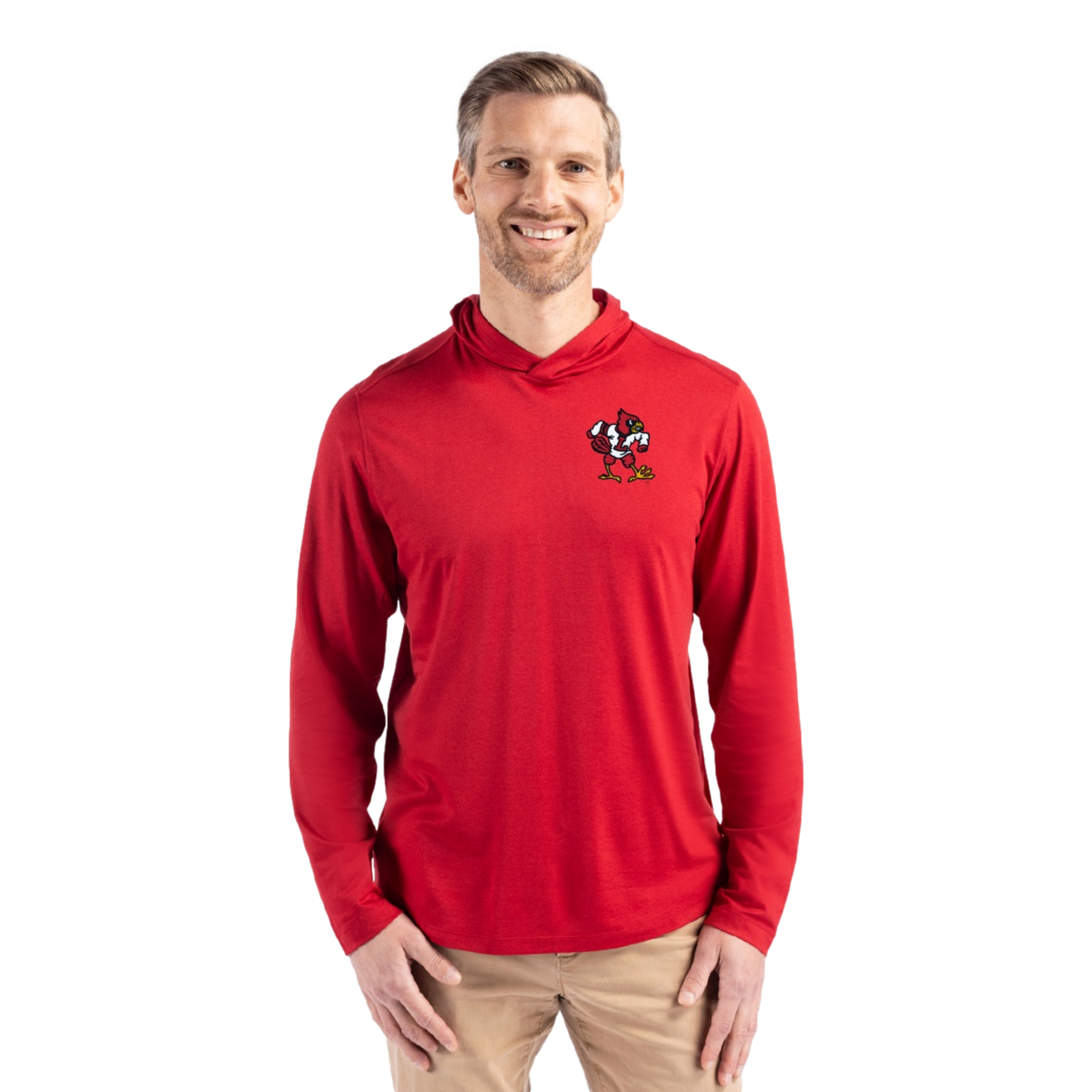 Louisville Cardinals Coastline Recycled Double Peached Men's Golf Hoodie