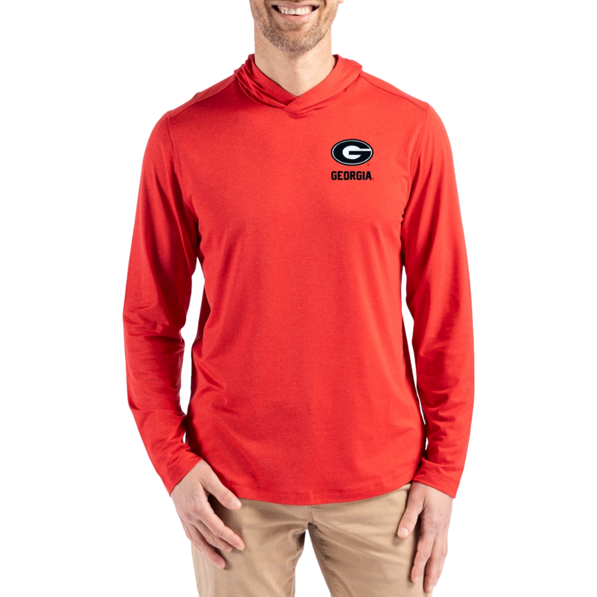 Georgia Bulldogs Coastline Recycled Double Peached Men's Golf Hoodie