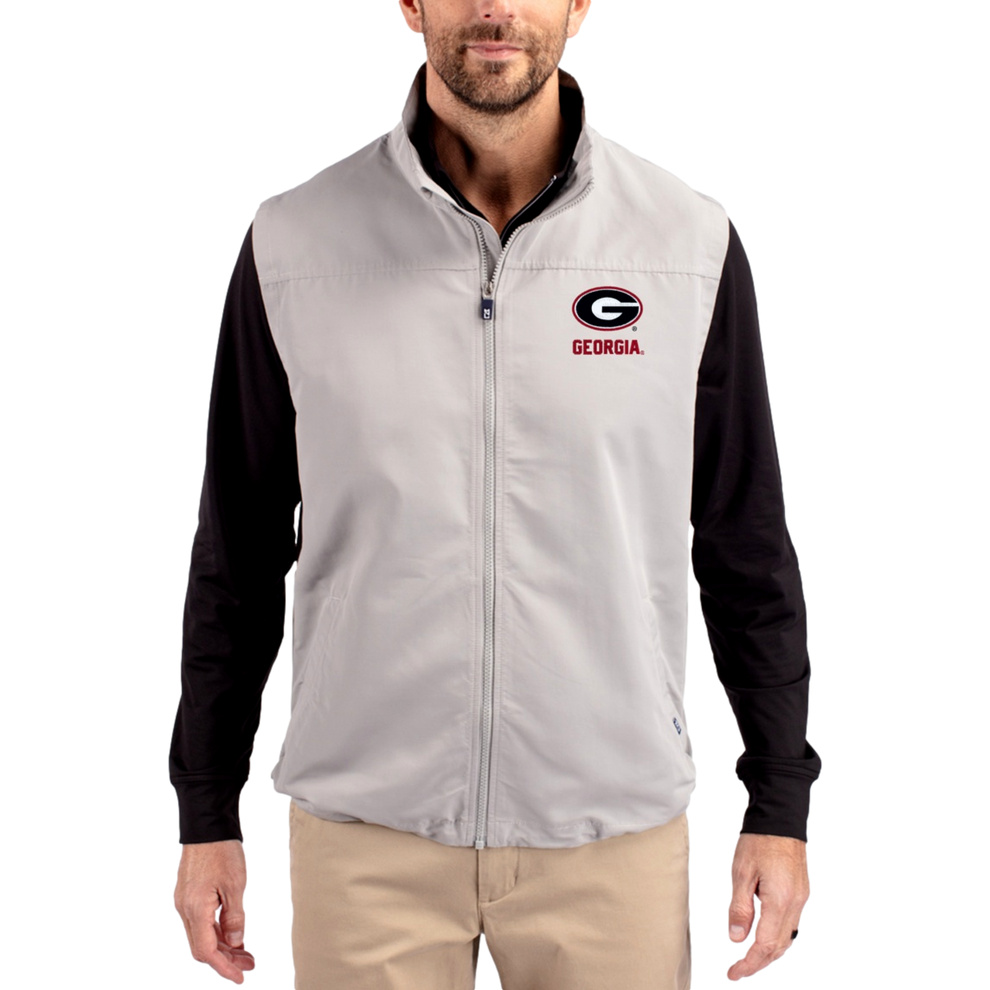 Georgia Bulldogs Charter Recycled Packable Men's Golf Vest