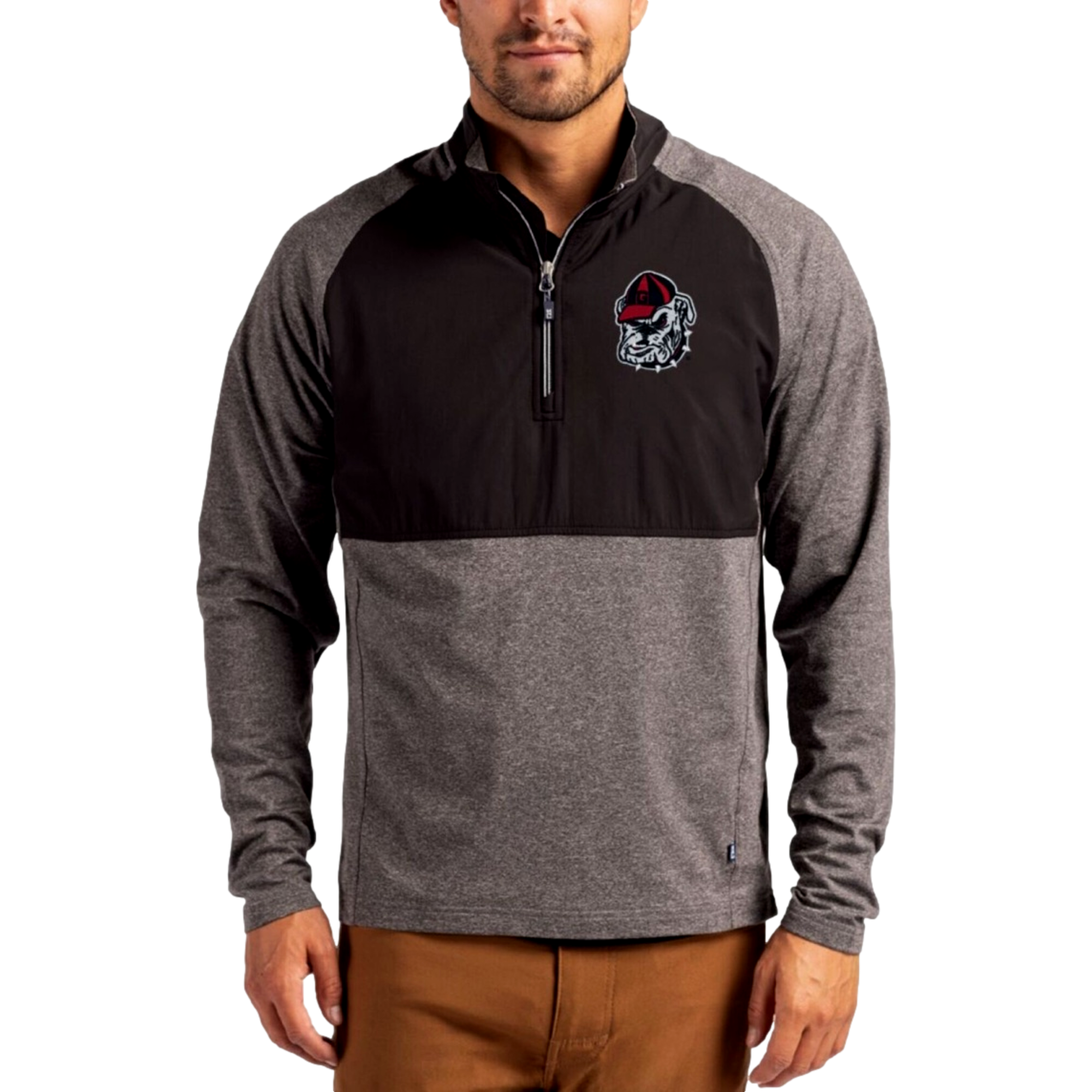 Georgia Bulldogs Adapt Recycled Soft Knit Stretch Men's Golf Quarter Zip
