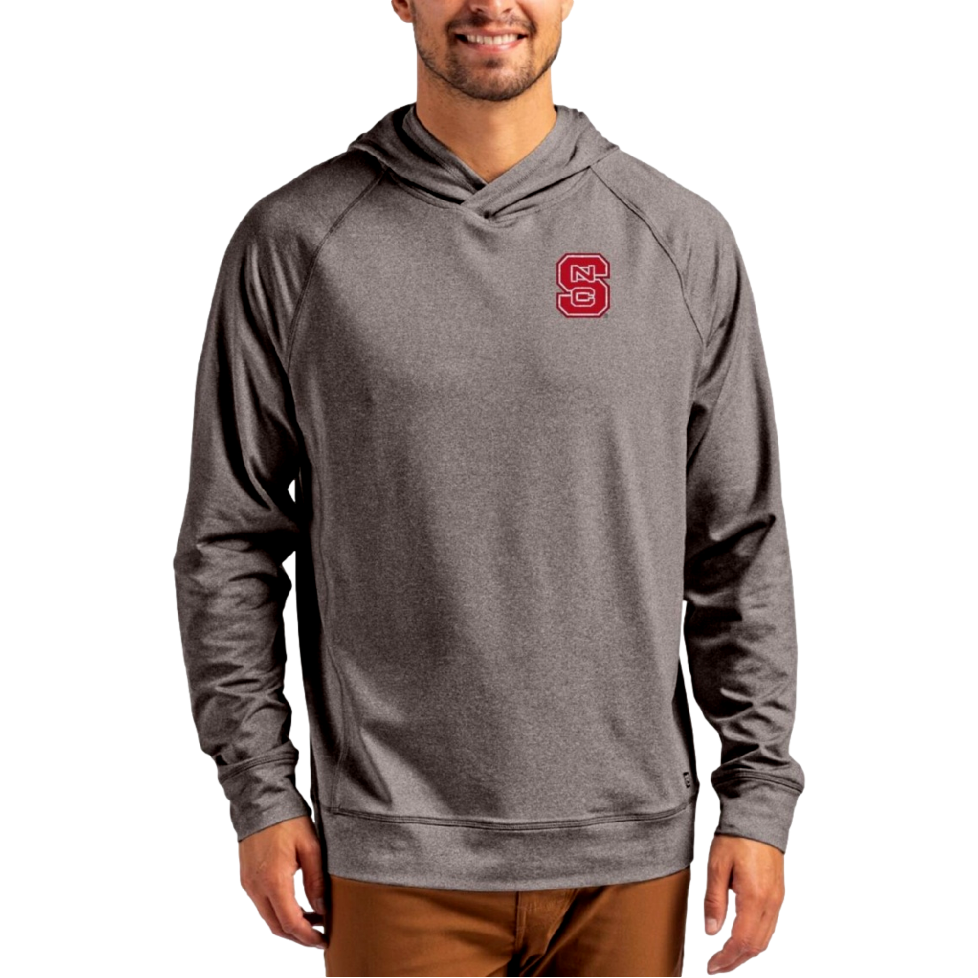 NC State Wolfpack Adapt Recycled Soft Knit Stretch Heathered Men's Golf Hoodie