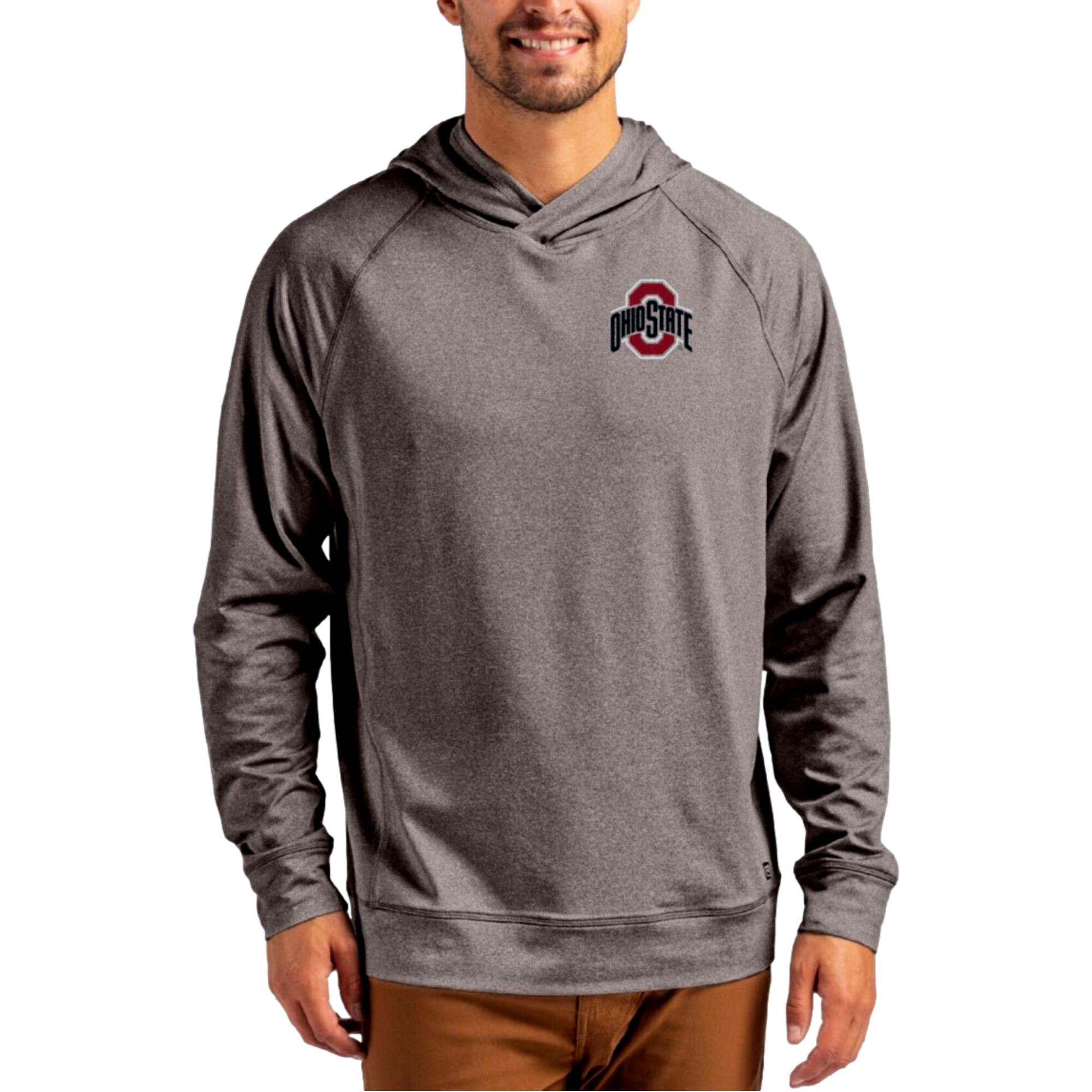 Ohio State Buckeyes Adapt Recycled Soft Knit Stretch Heathered Men's Golf Hoodie
