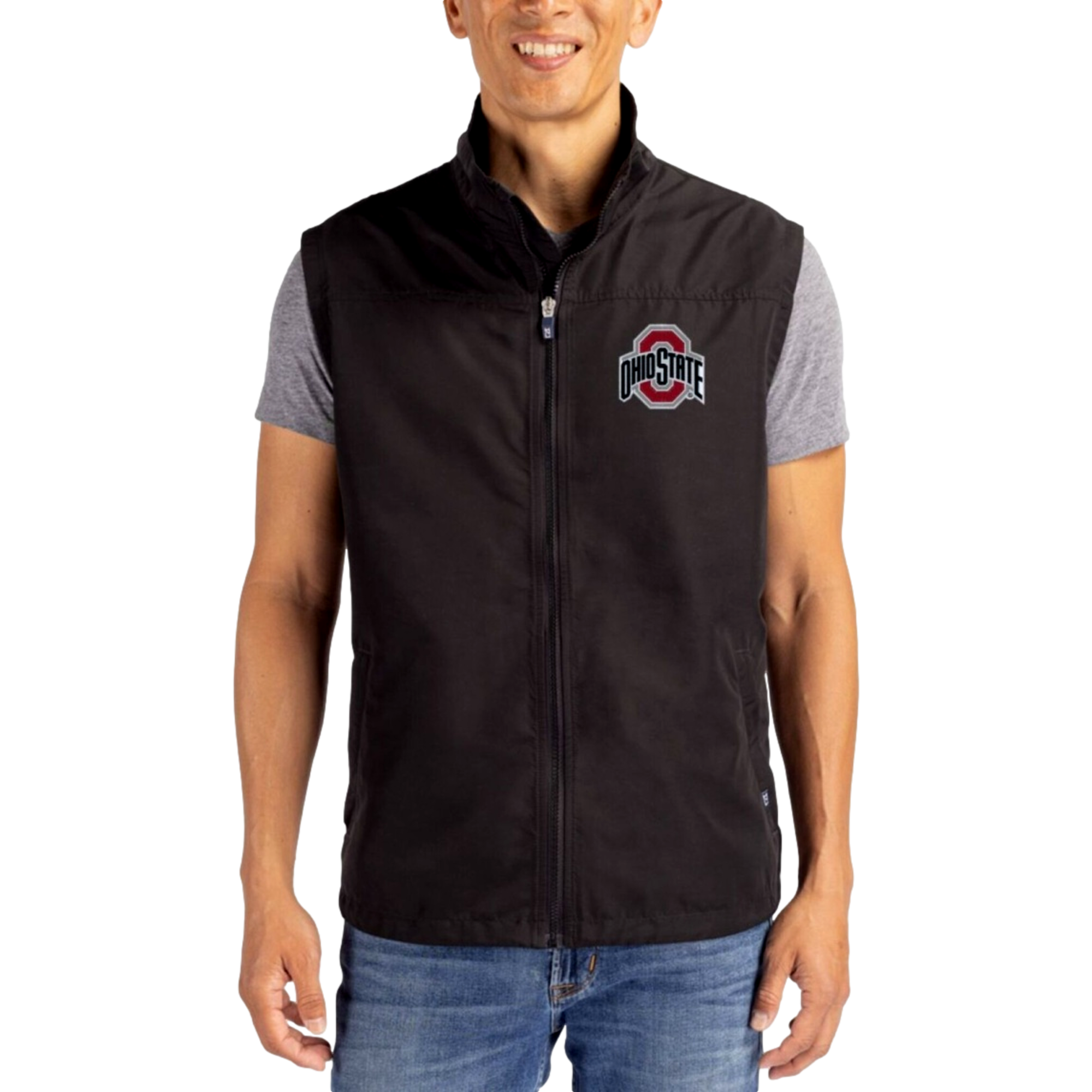 Ohio State Buckeyes Charter Recycled Packable Men's Golf Vest