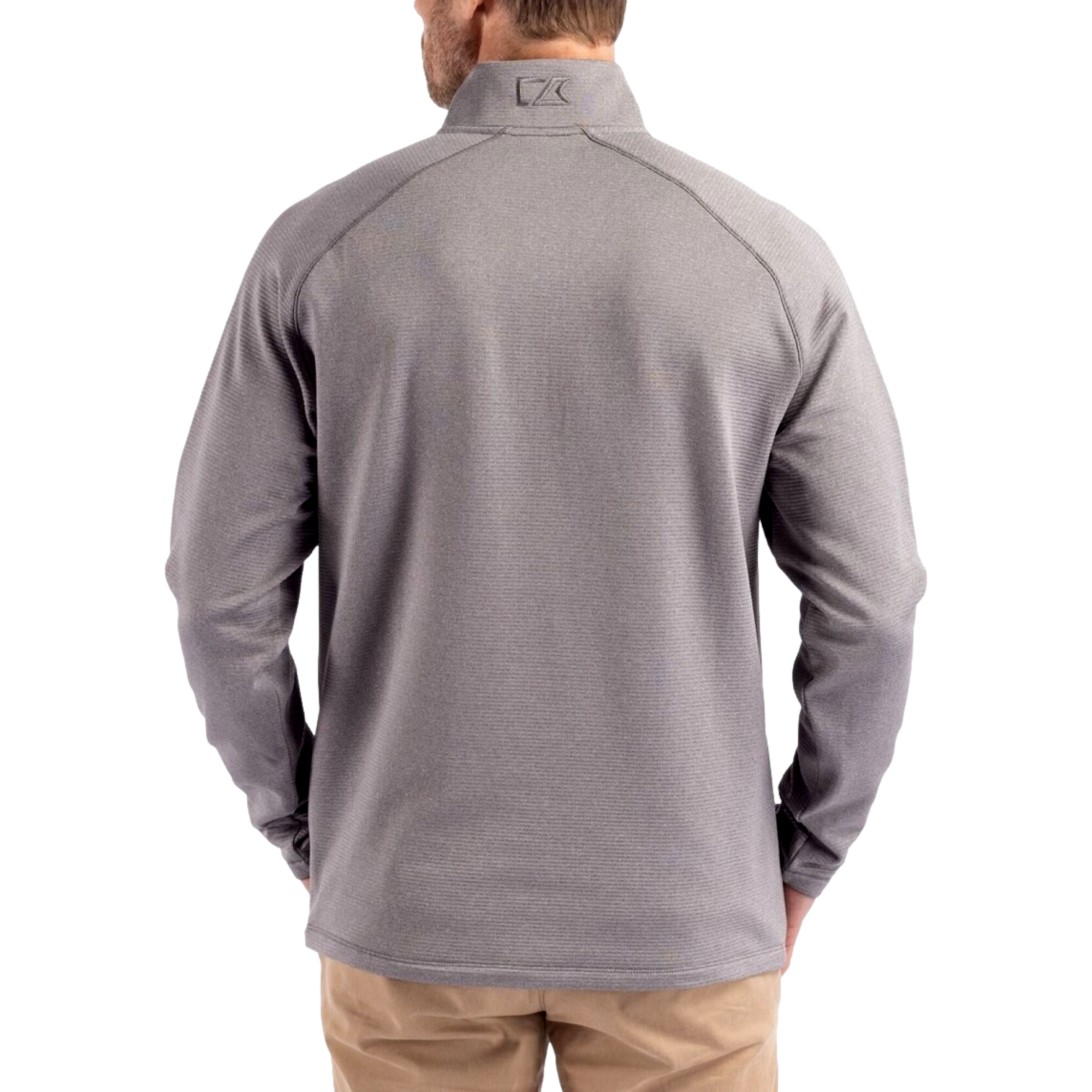 Ohio State Buckeyes Peshastin Recycled Grid Fleece Men's Golf Quarter Zip