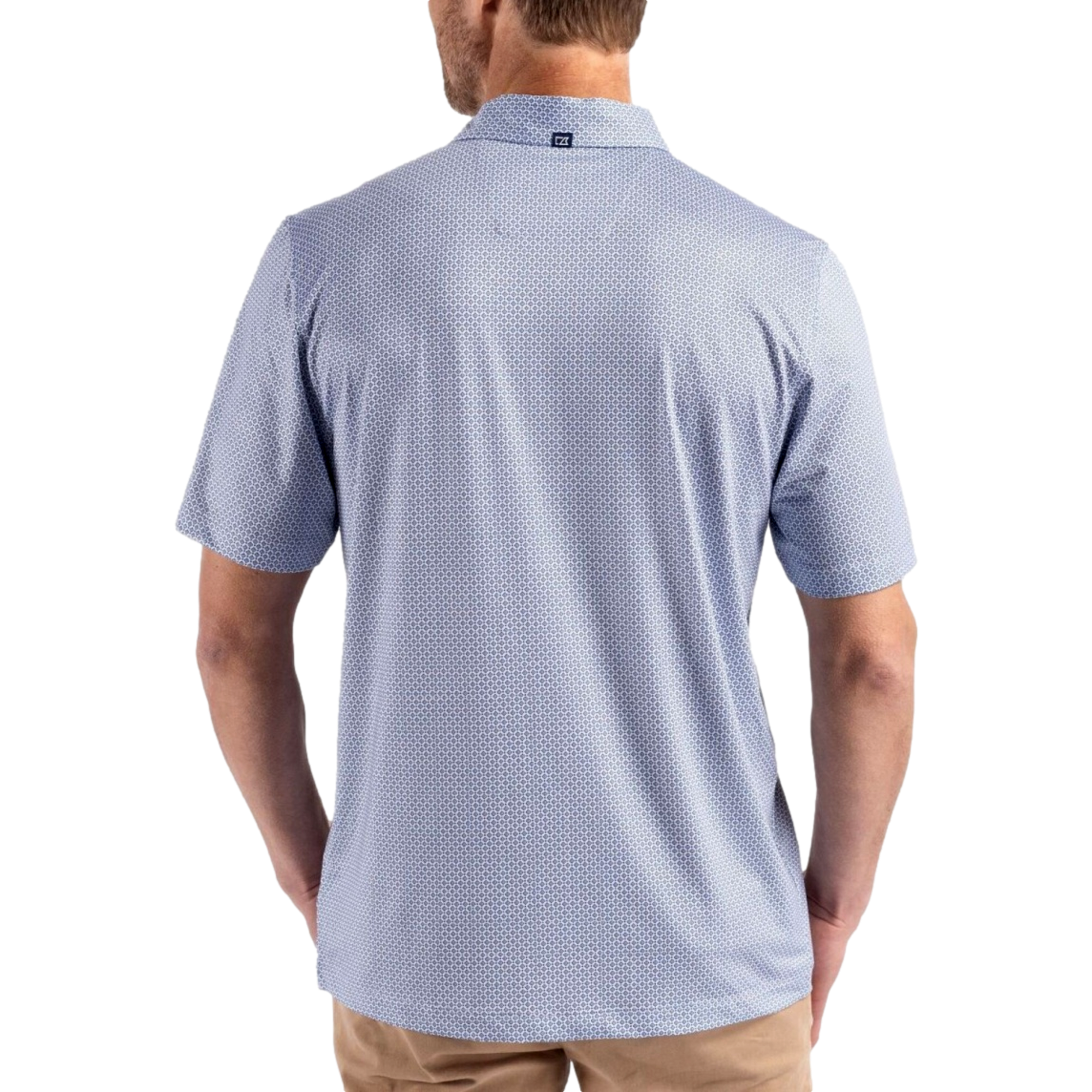 North Carolina Tar Heels Pike Recycled Diamond Dot Print Men's Golf Polo Shirt