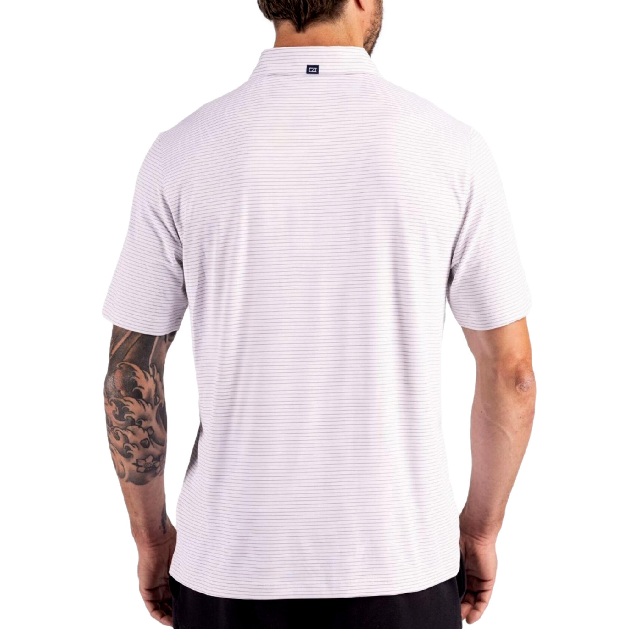 South Carolina Gamecocks Forge Recycled Fine Line Stripe Four-Way Stretch Men's Golf Polo Shirt
