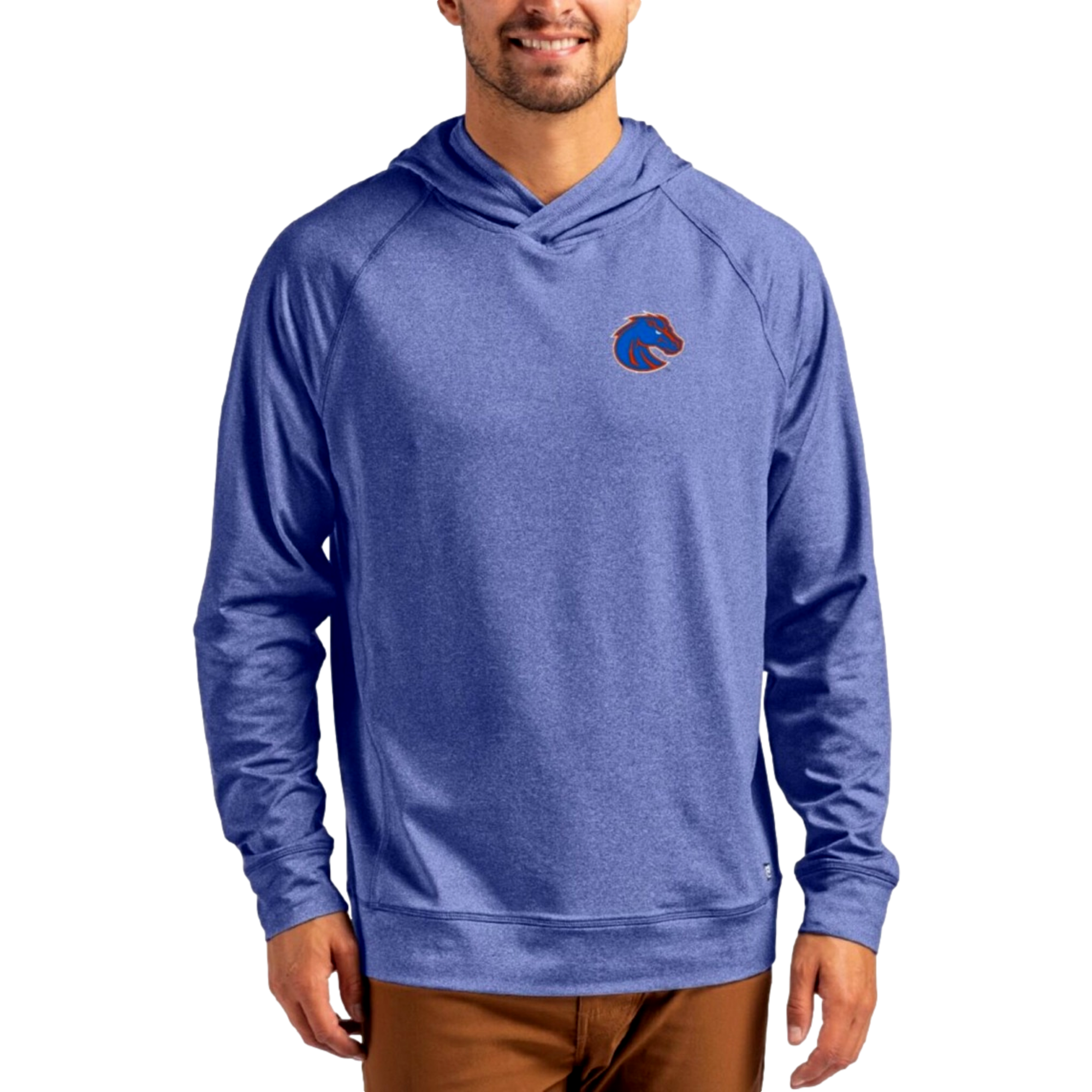 Boise State Broncos Adapt Recycled Soft Knit Stretch Heathered Men's Golf Hoodie