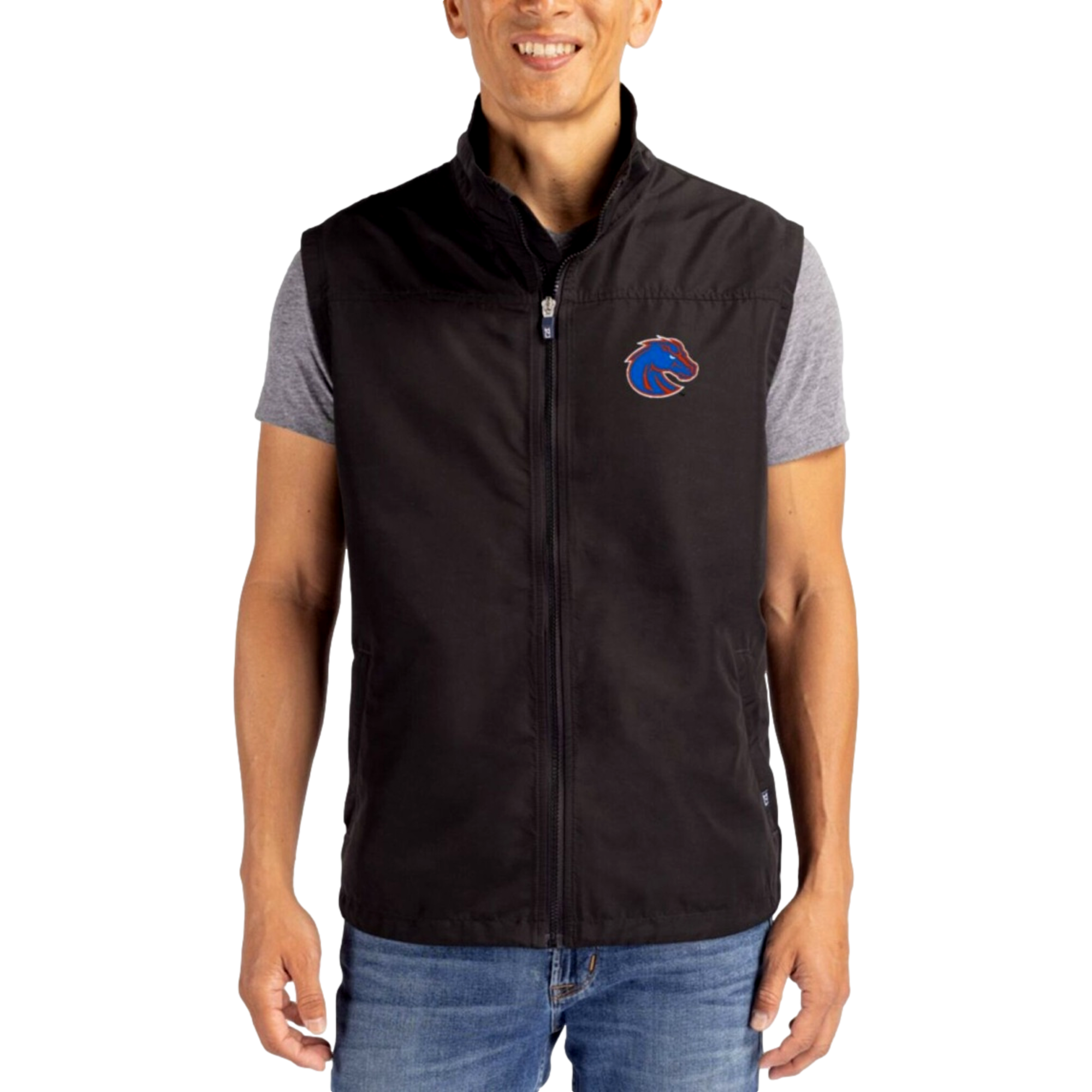 Boise State Broncos Charter Recycled Packable Men's Golf Vest