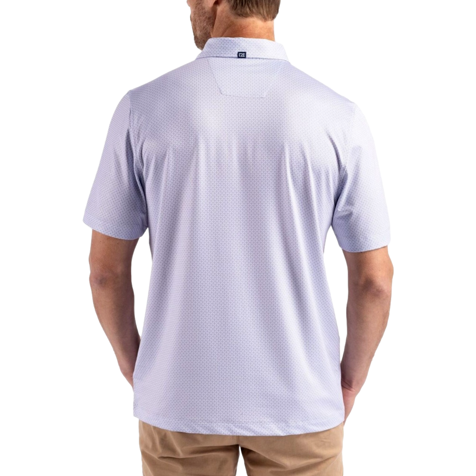 Clemson Tigers Pike Recycled Diamond Dot Print Men's Golf Polo Shirt