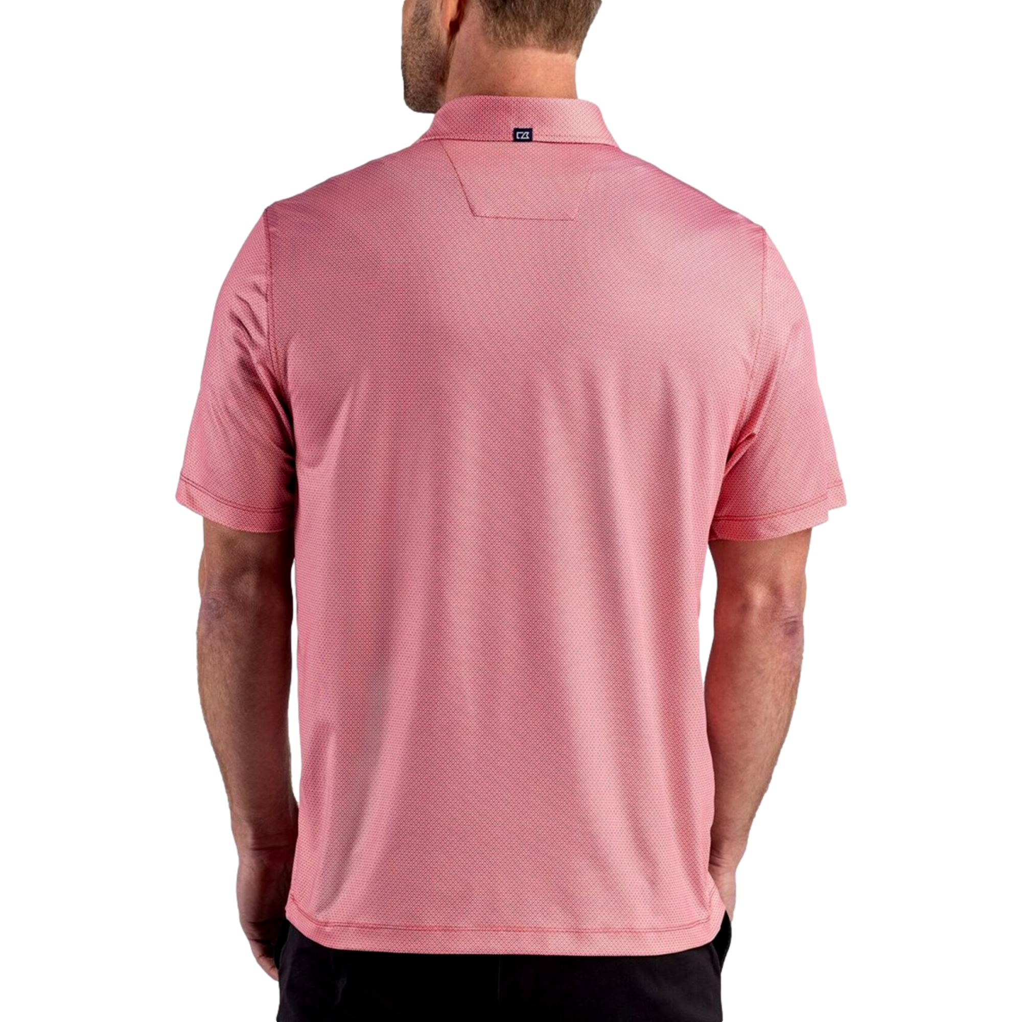 Washington Huskies Pike Recycled Lattice Print Men's Golf Polo Shirt