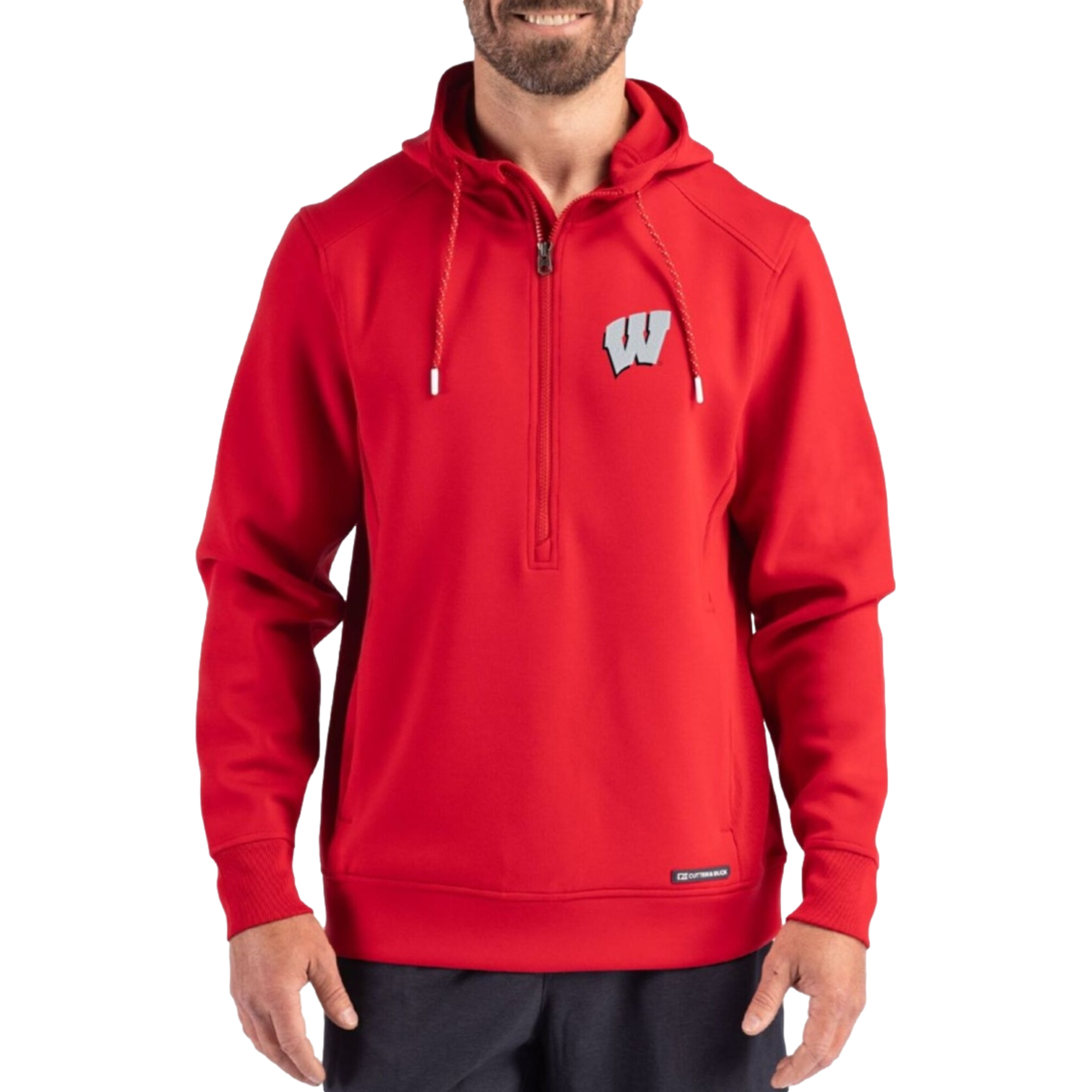 Washington Huskies Roam Recycled Buttery-Soft Knit Men's Golf Quarter Zip Hoodie