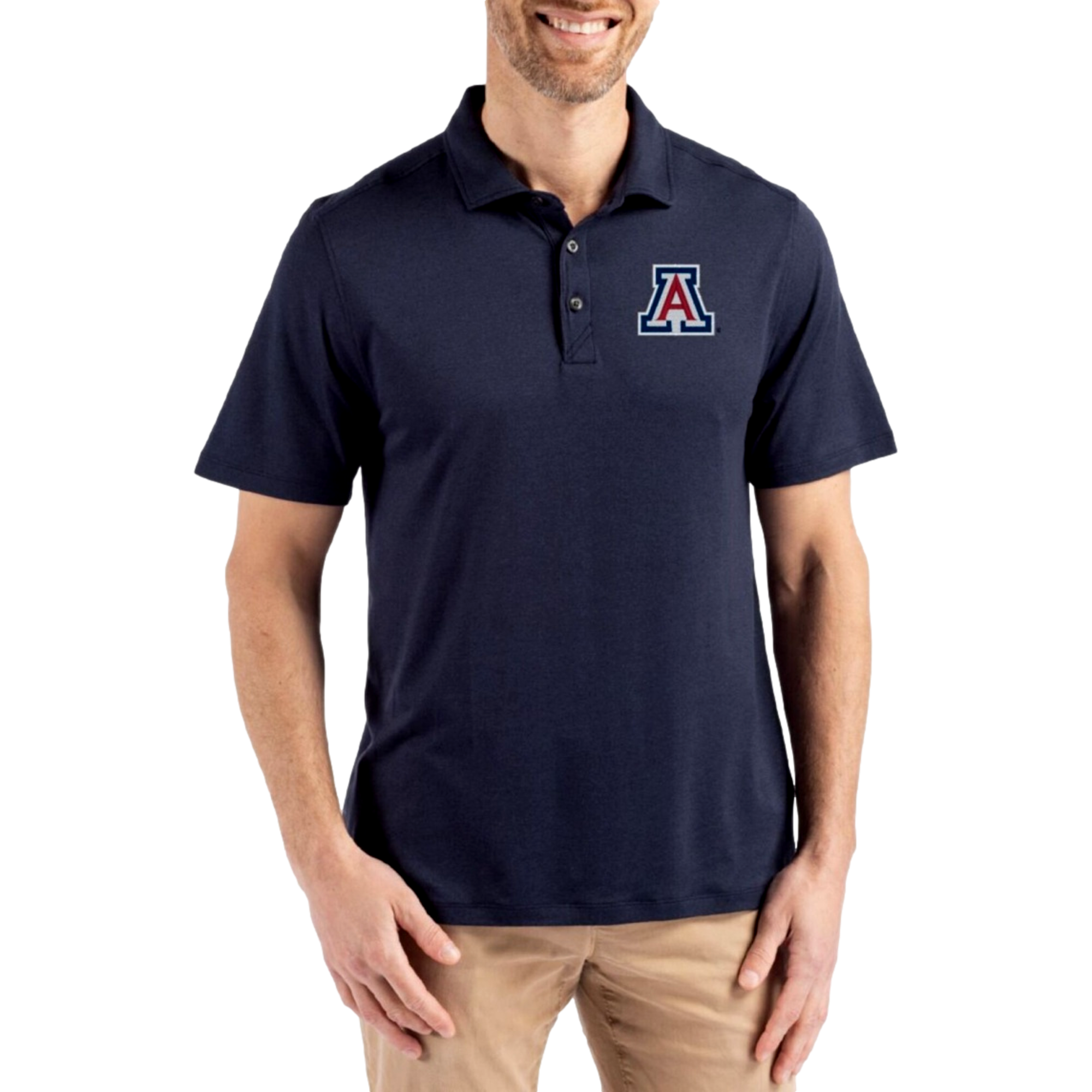 Alabama Crimson Tide Coastline Recycled Double Peached Men's Golf Polo Shirt