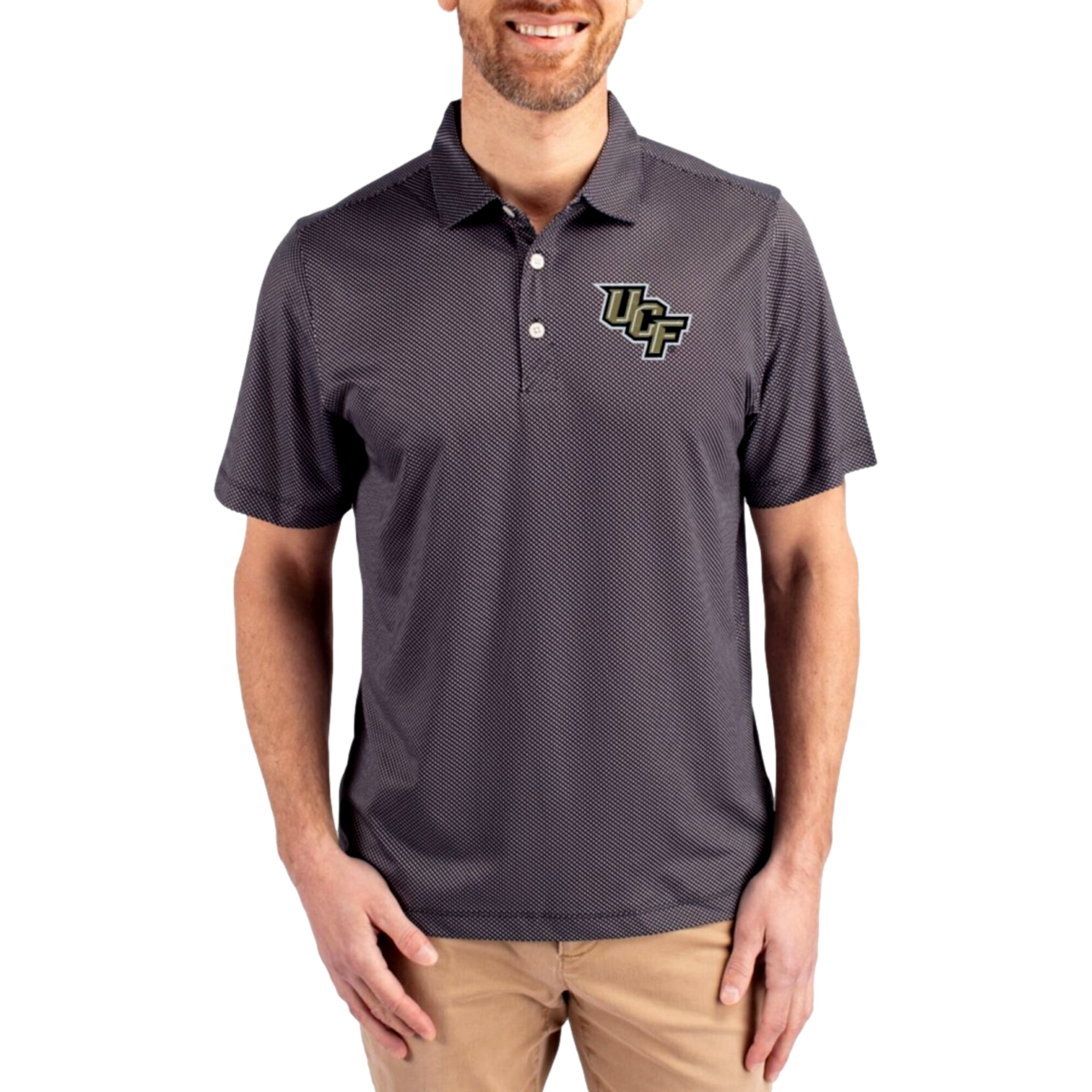UCF Knights Pike Recycled Symmetry Print Men's Golf Polo Shirt