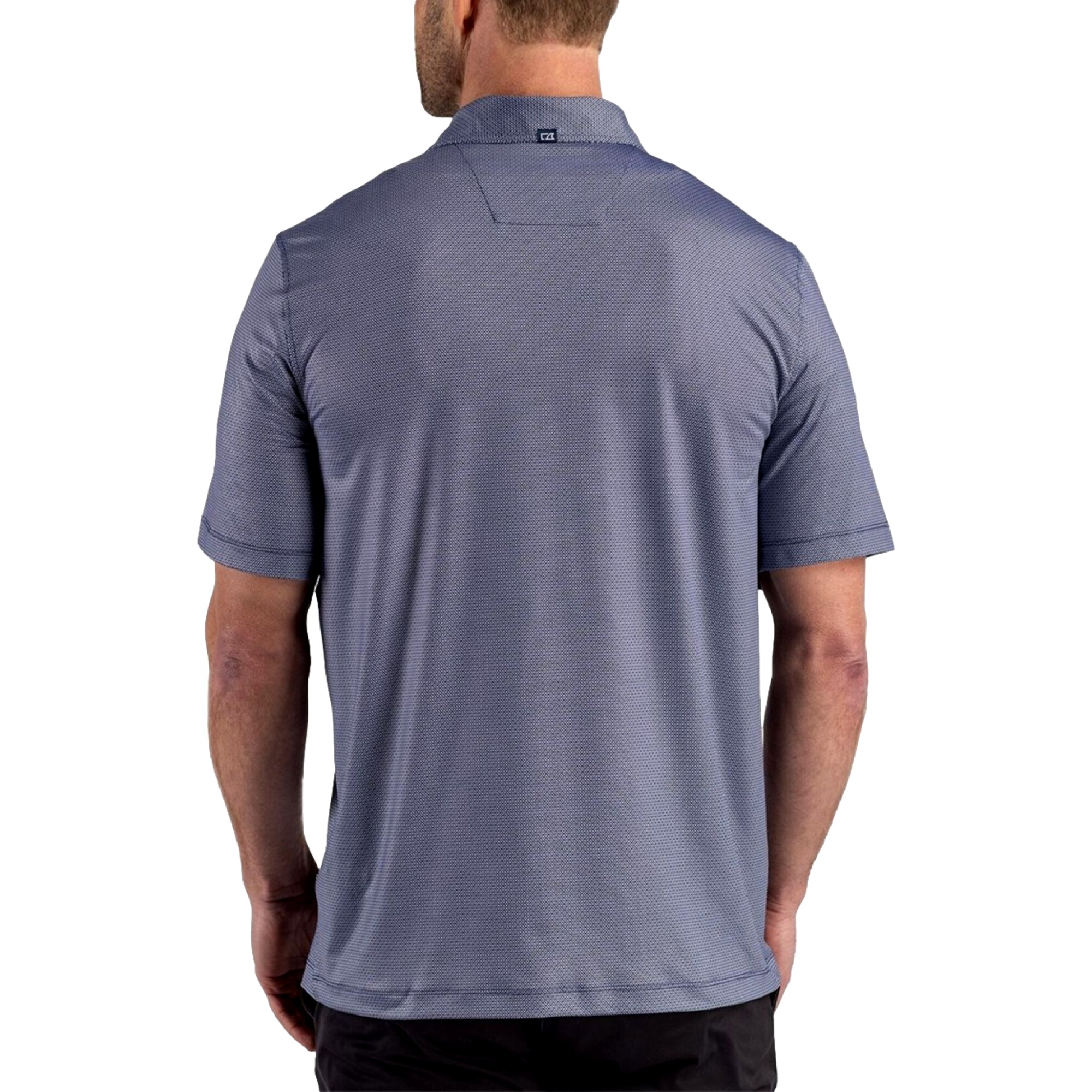 Georgia Tech Yellow Jackets Pike Recycled Lattice Print Men's Golf Polo Shirt