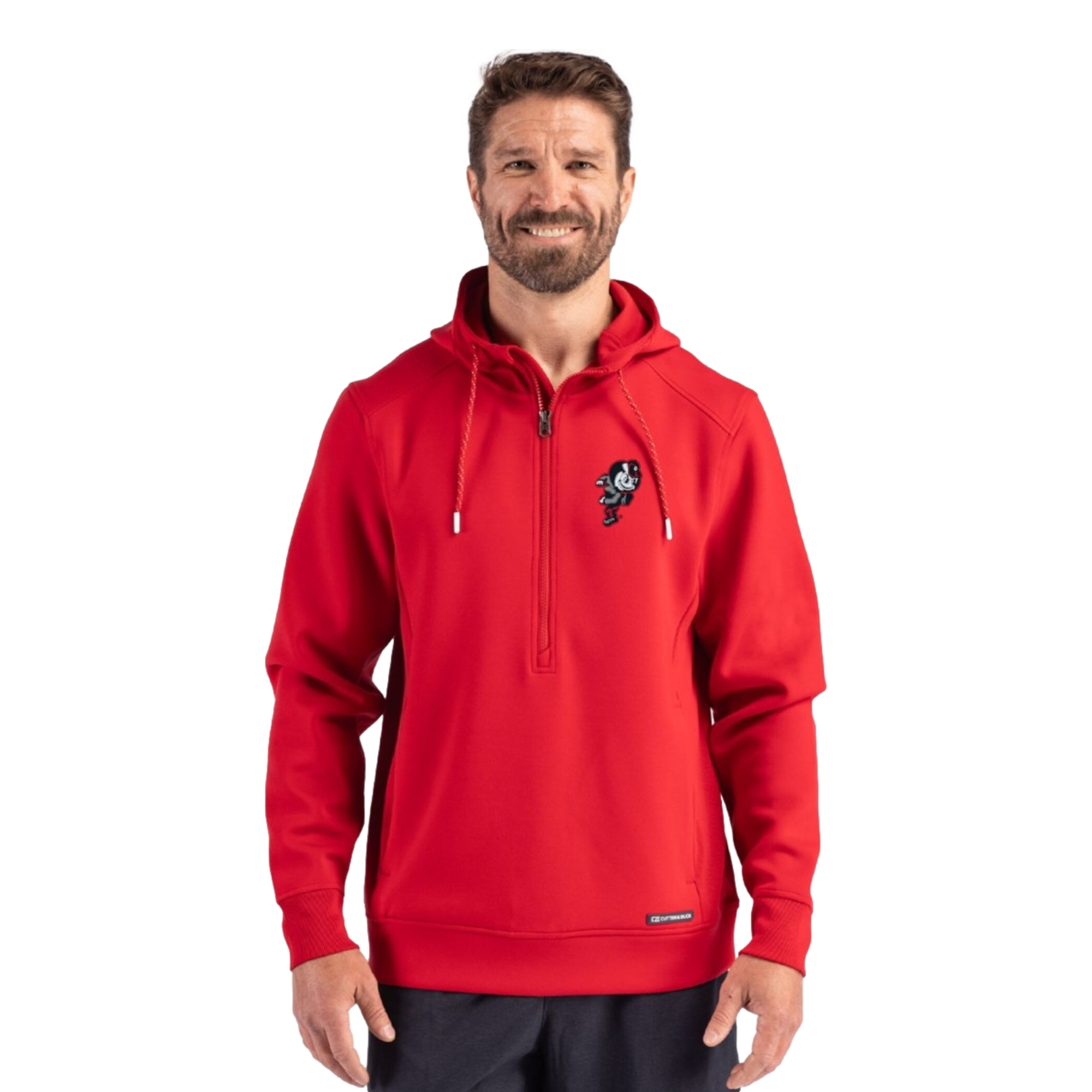 Ohio State Buckeyes Roam Recycled Buttery-Soft Knit Men's Golf Quarter Zip Hoodie