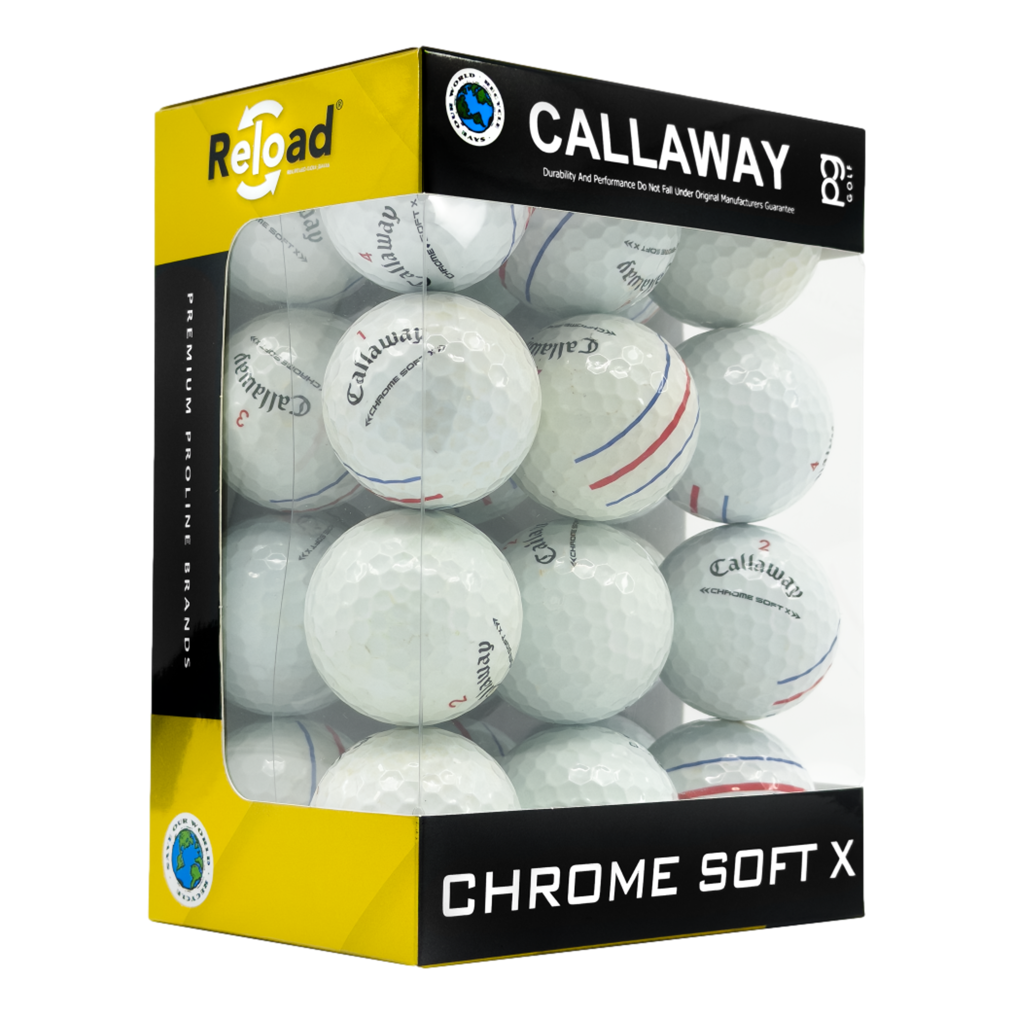 Mid-Grade Callaway Chrome Soft X Triple Track 24pk Golf Balls