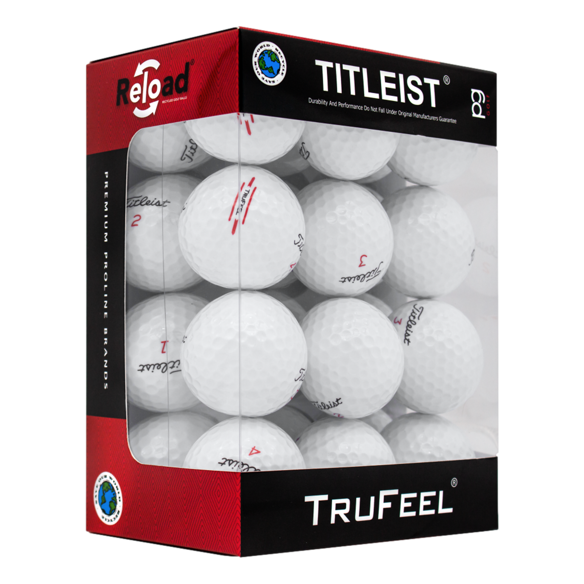 Mid-Grade Titleist Tru Feel White 24pk Golf Balls