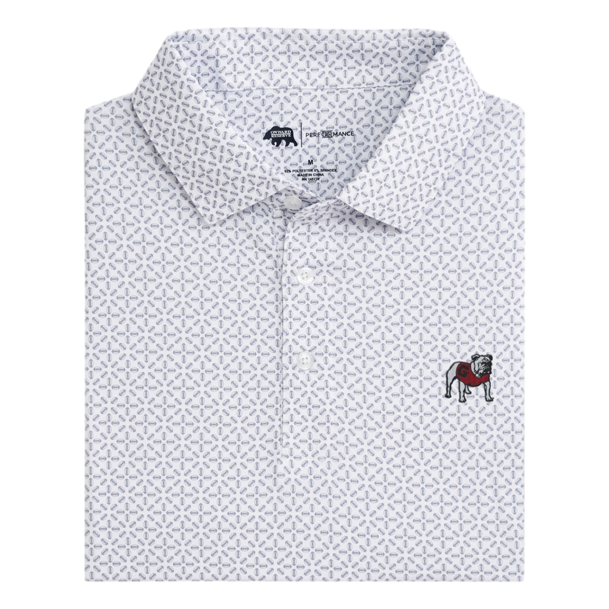 Georgia Bulldogs Gameday Printed Men's Golf Polo Shirt