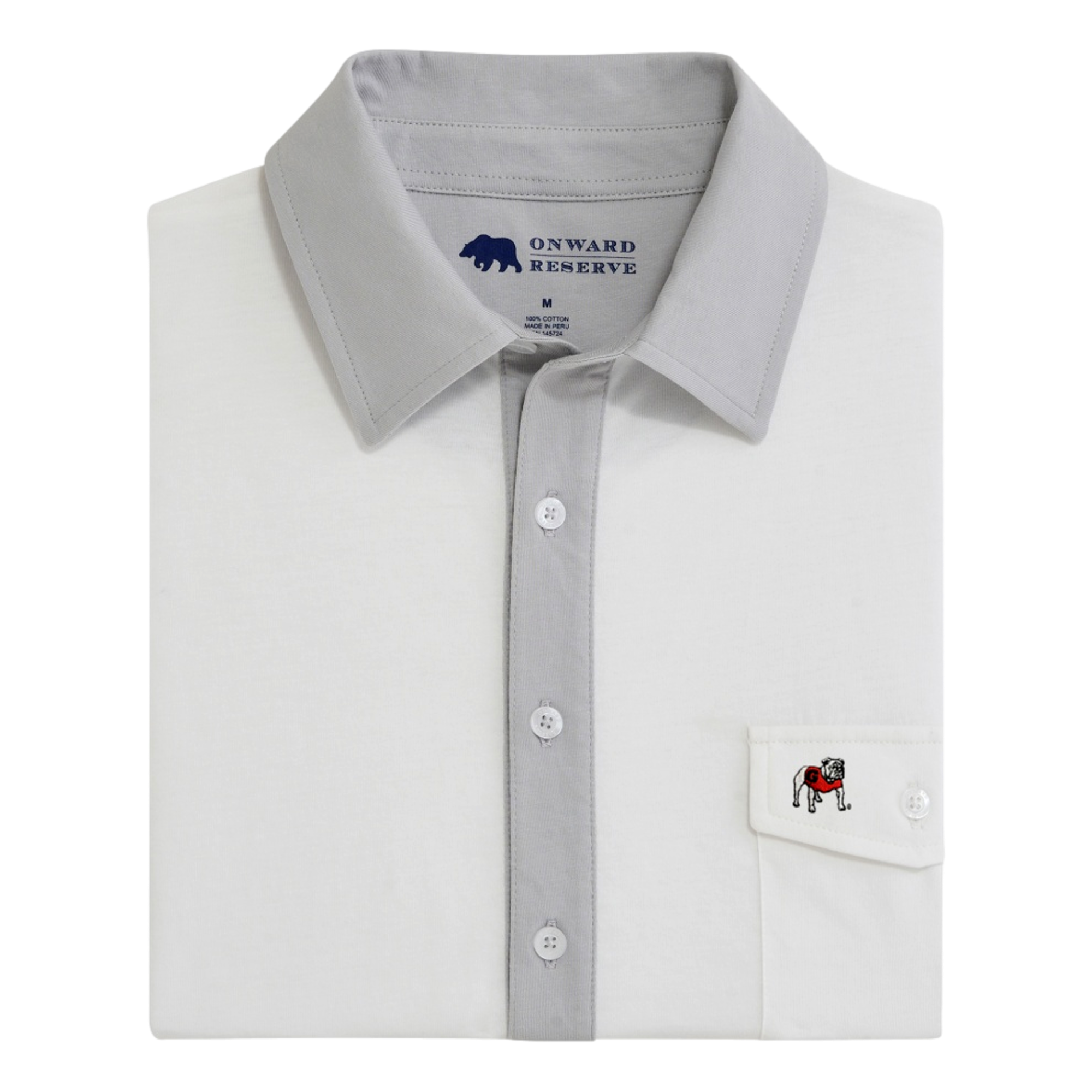Georgia Bulldogs Old School Men's Golf Polo Shirt