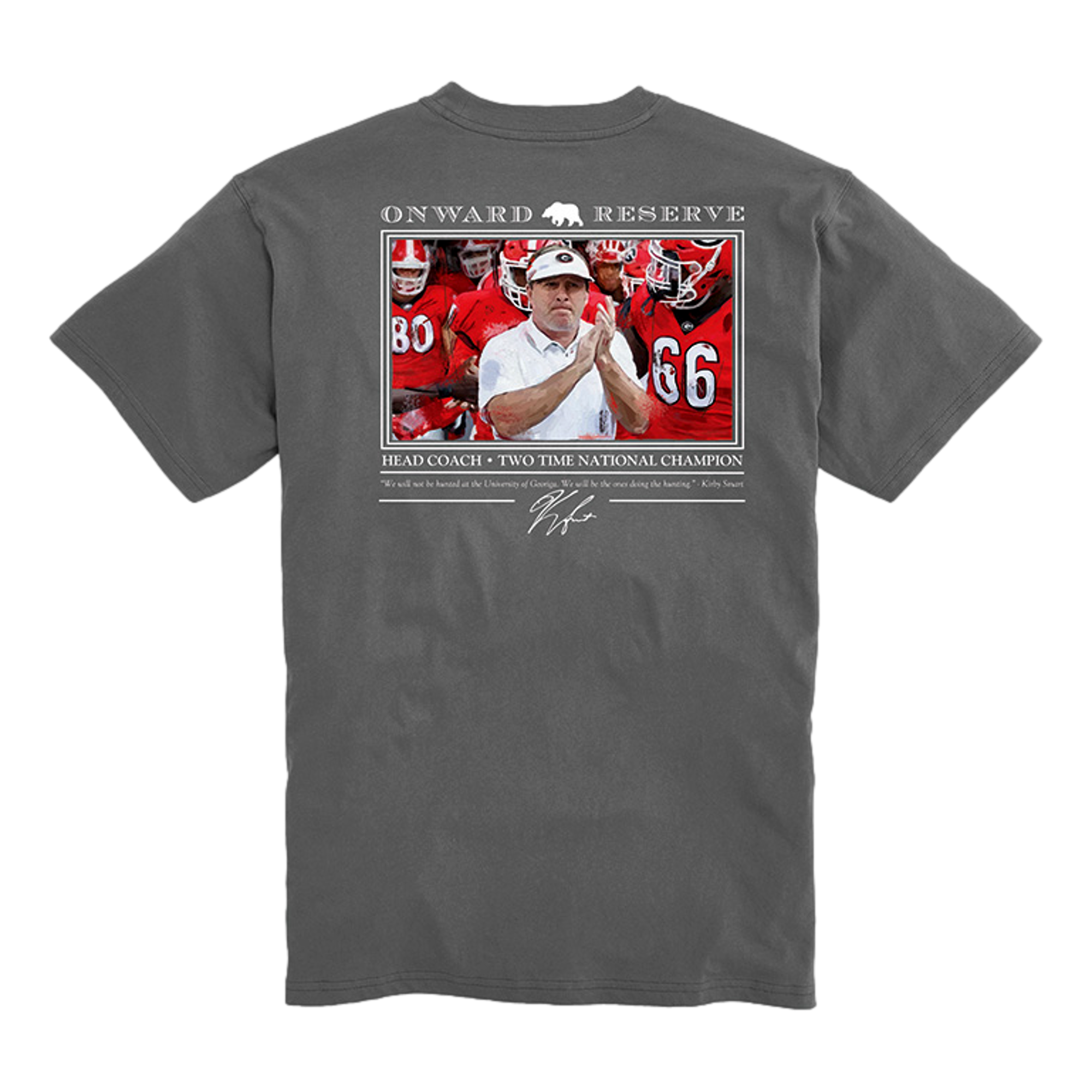 Georgia Bulldogs Kirby Smart Men's Golf T-Shirt