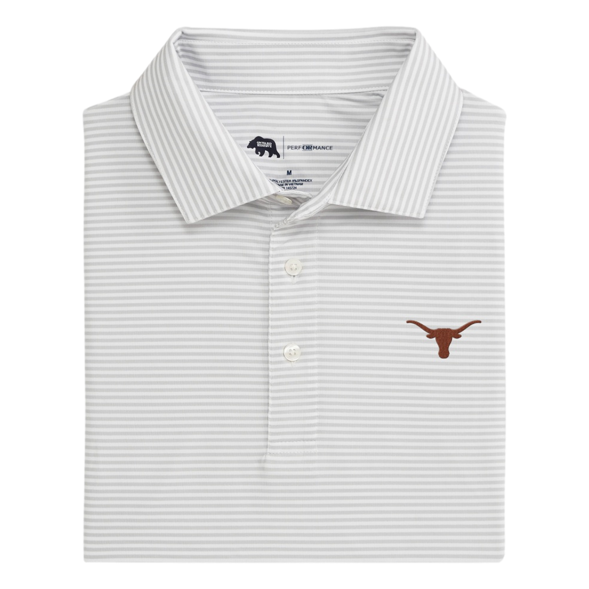 Texas Longhorns Echo Stripe Men's Golf Polo Shirt