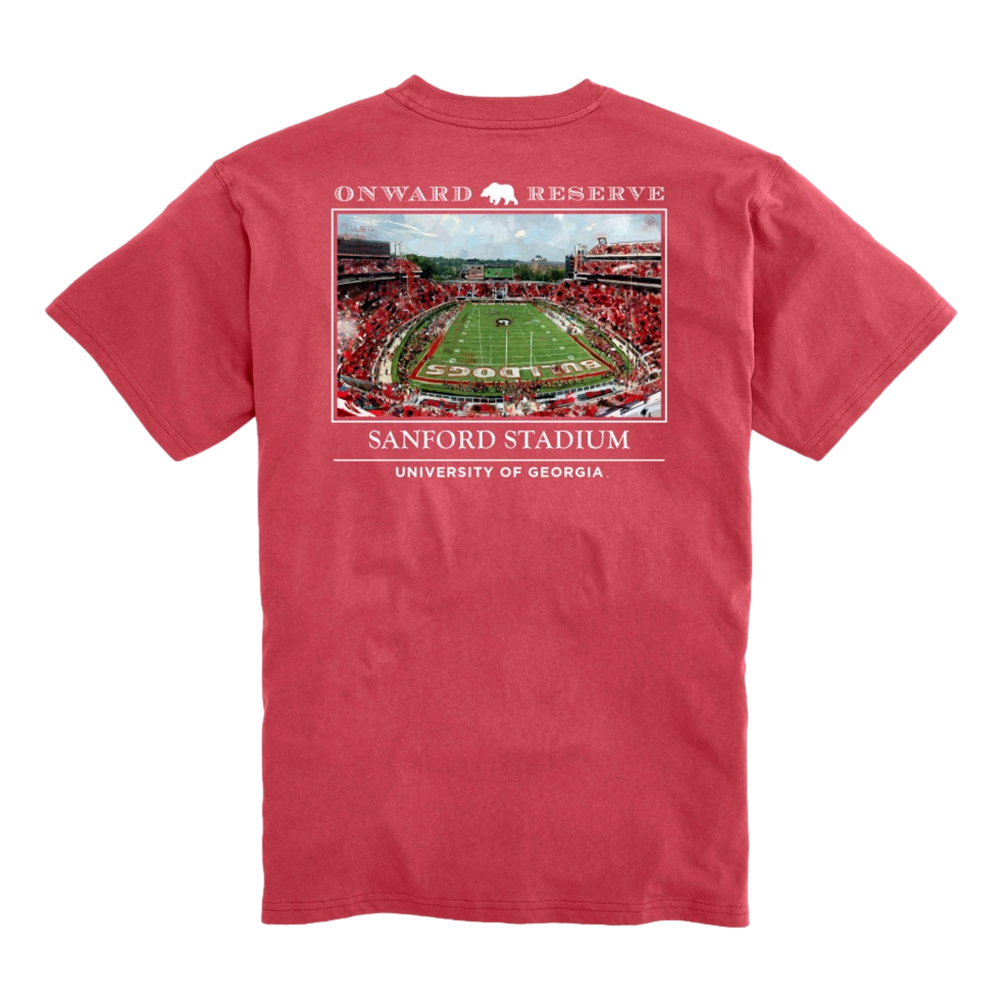 Georgia Bulldogs Sanford Stadium Men's Golf T-Shirt